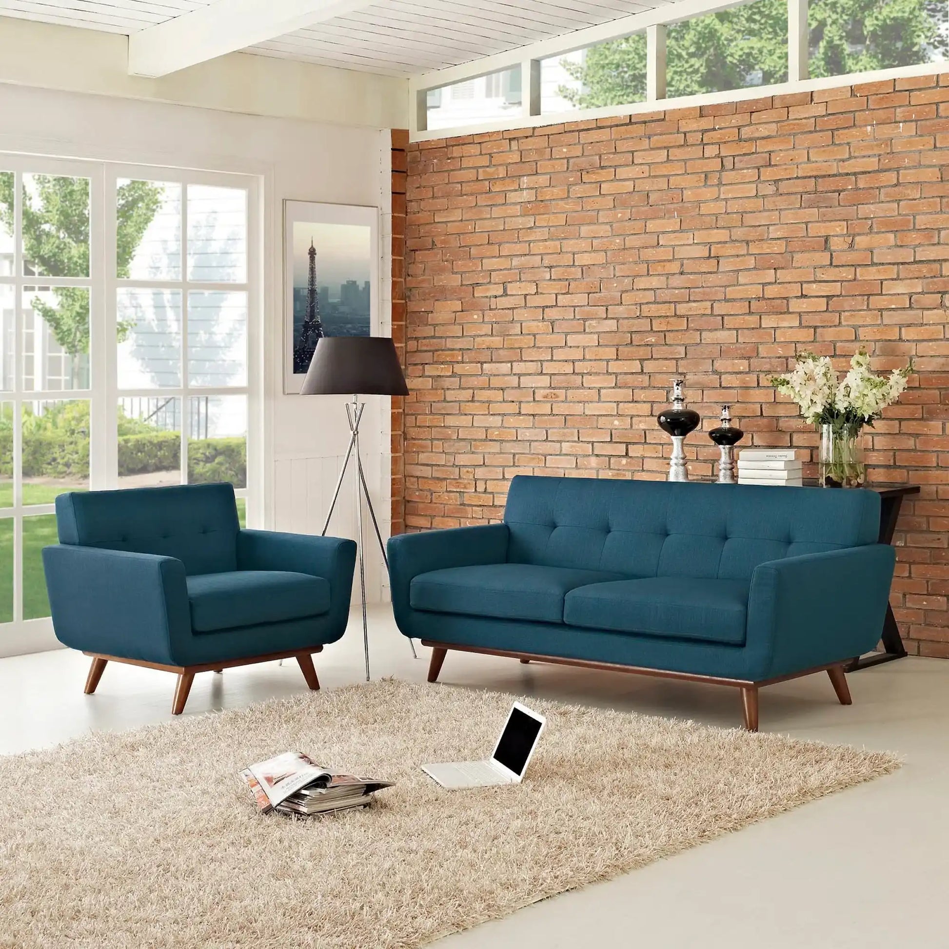 Engage Armchair and Loveseat Set of 2 by Modway - Best Buy Furniture