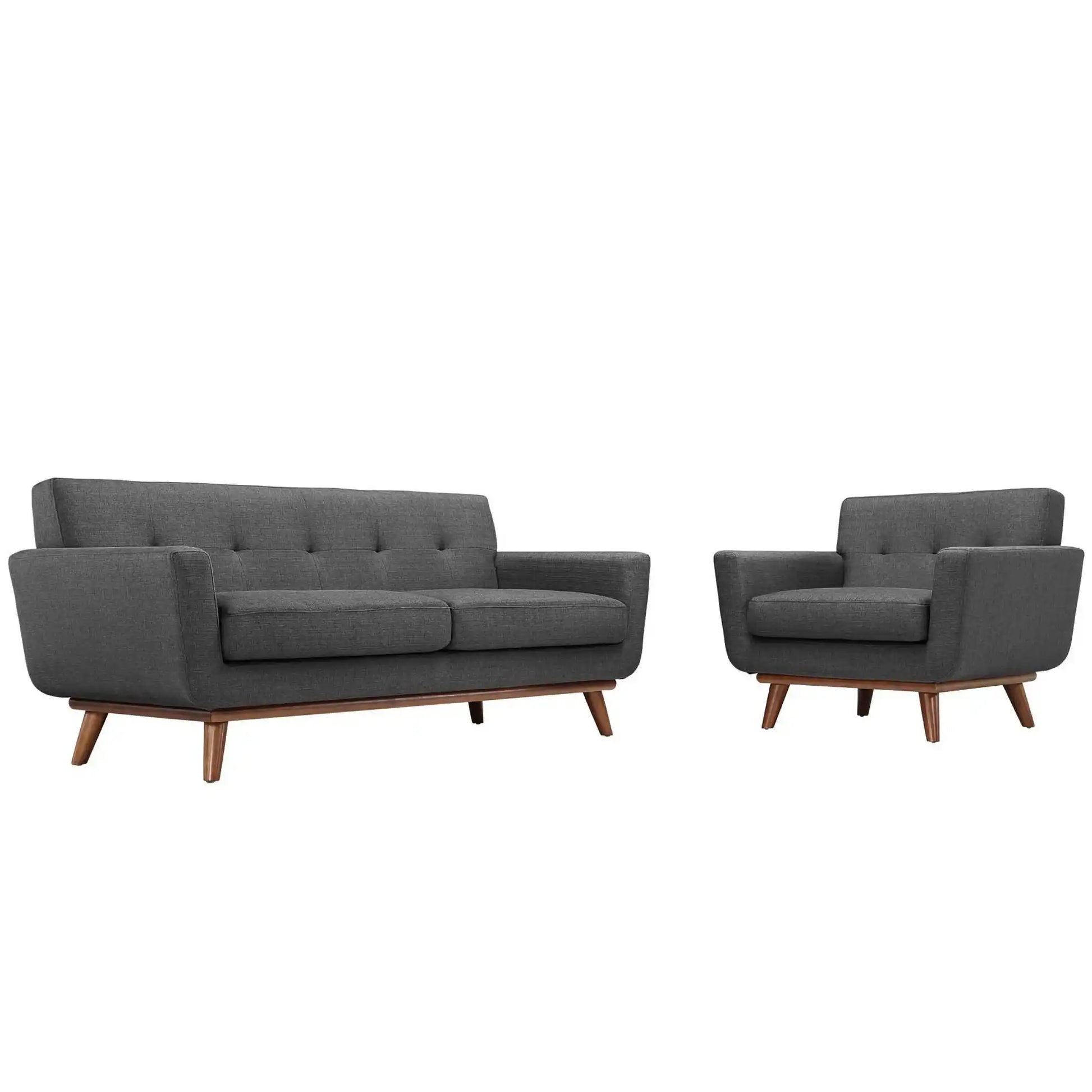 Engage Armchair and Loveseat Set of 2 by Modway - Best Buy Furniture