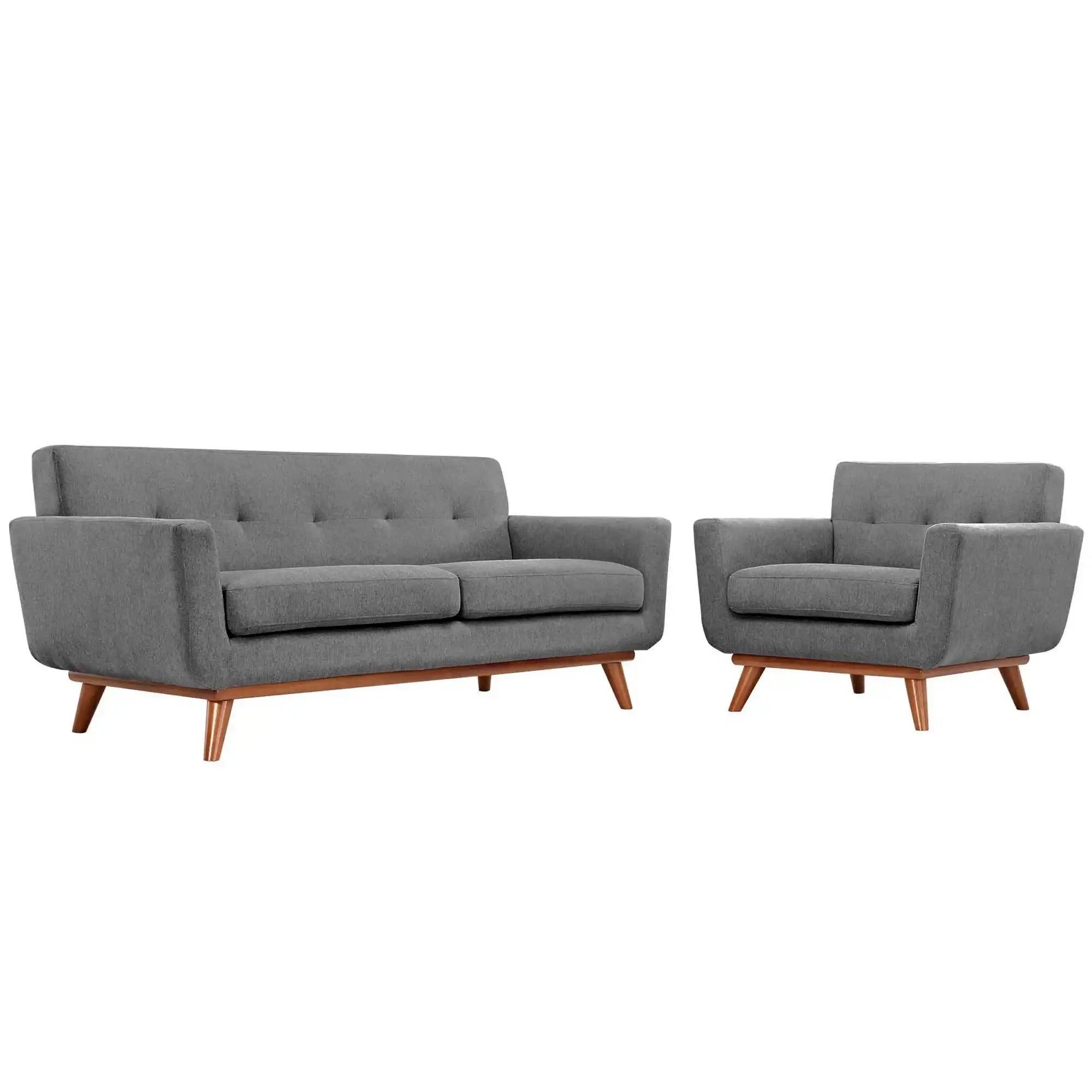 Engage Armchair and Loveseat Set of 2 by Modway - Best Buy Furniture
