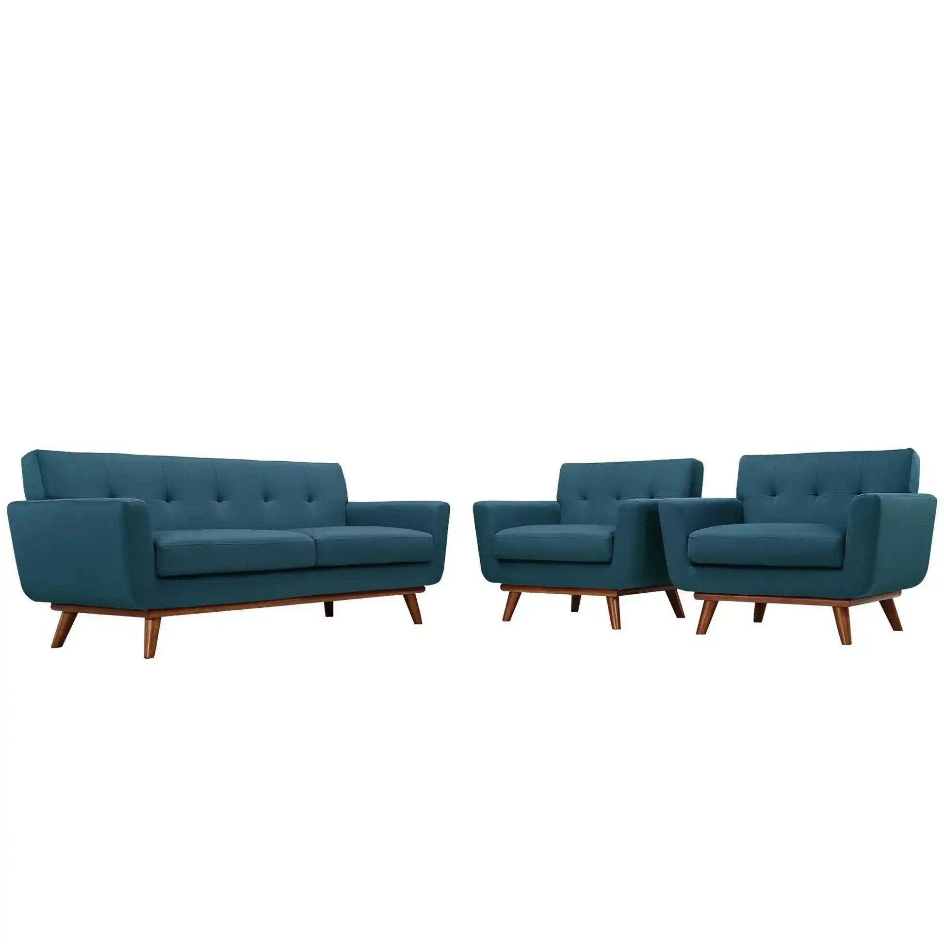 Engage Armchairs and Loveseat Set of 3 by Modway - Best Buy Furniture