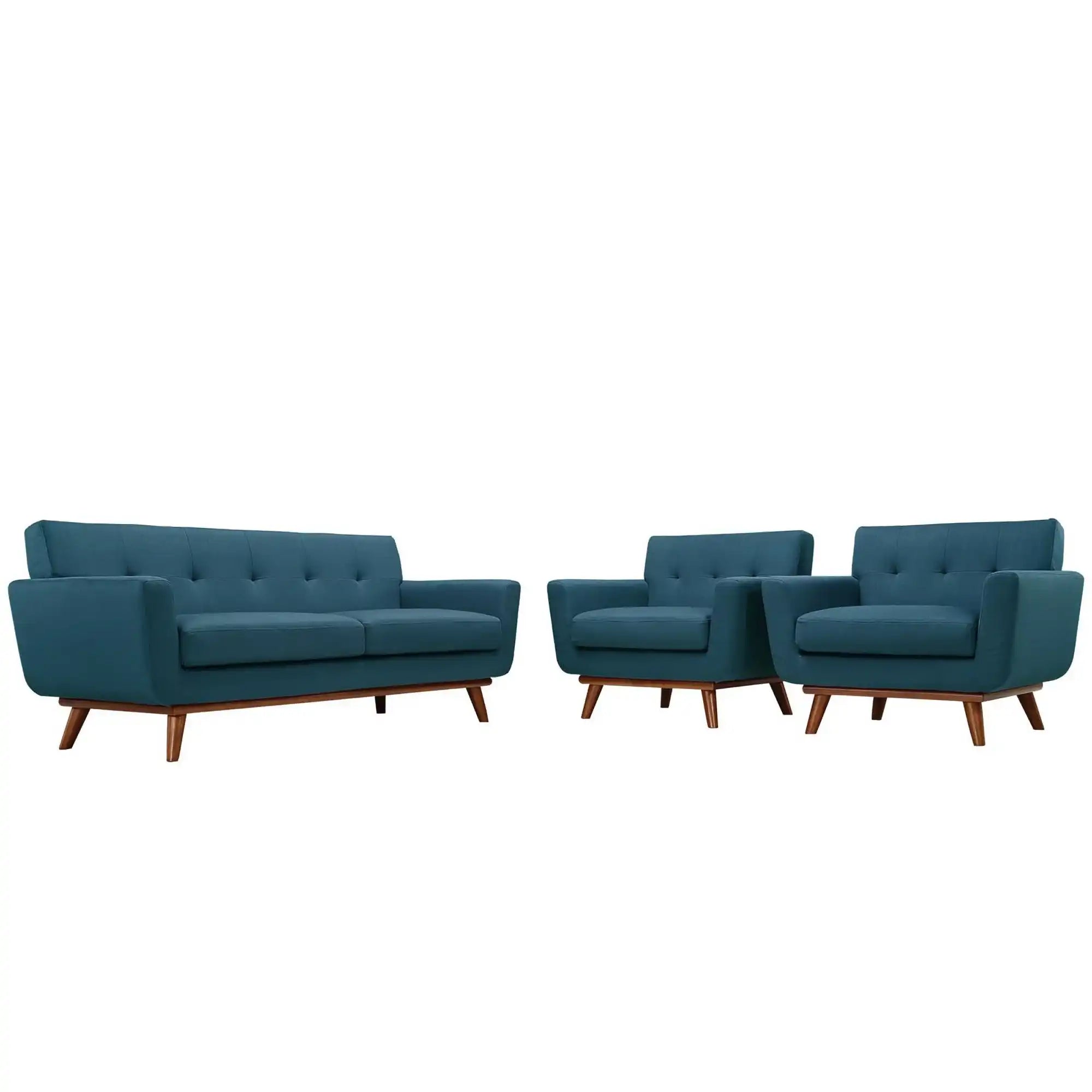 Engage Armchairs and Loveseat Set of 3 by Modway - Best Buy Furniture