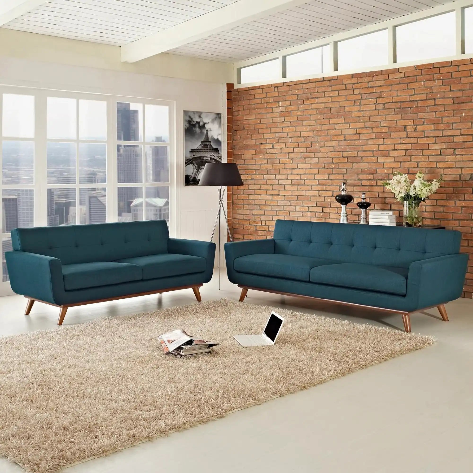 Engage Loveseat and Sofa Set of 2 by Modway - Best Buy Furniture