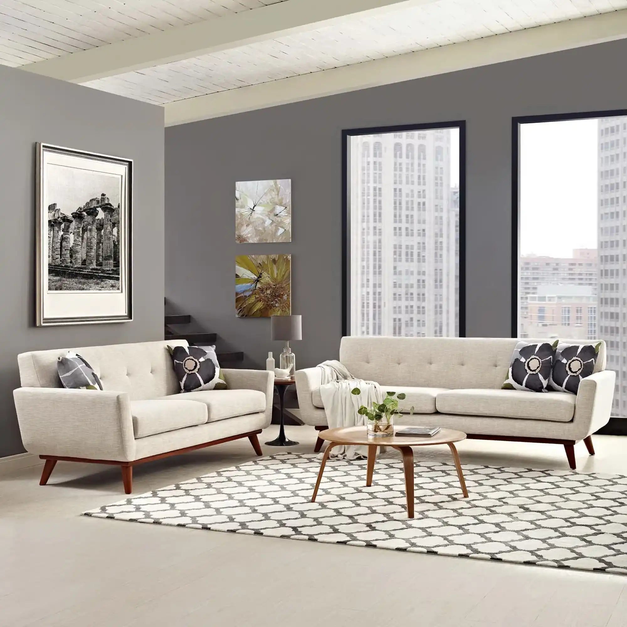 Engage Loveseat and Sofa Set of 2 by Modway - Best Buy Furniture