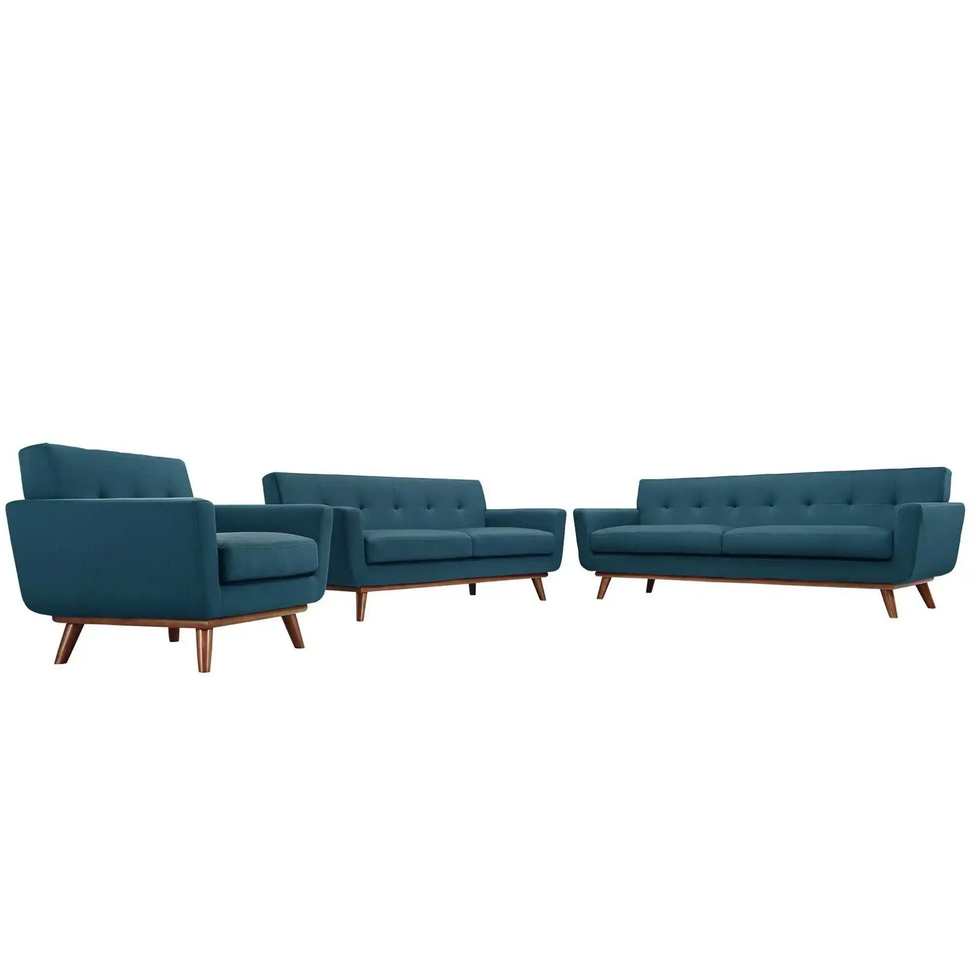 Engage Sofa Loveseat and Armchair Set of 3 by Modway - Best Buy Furniture