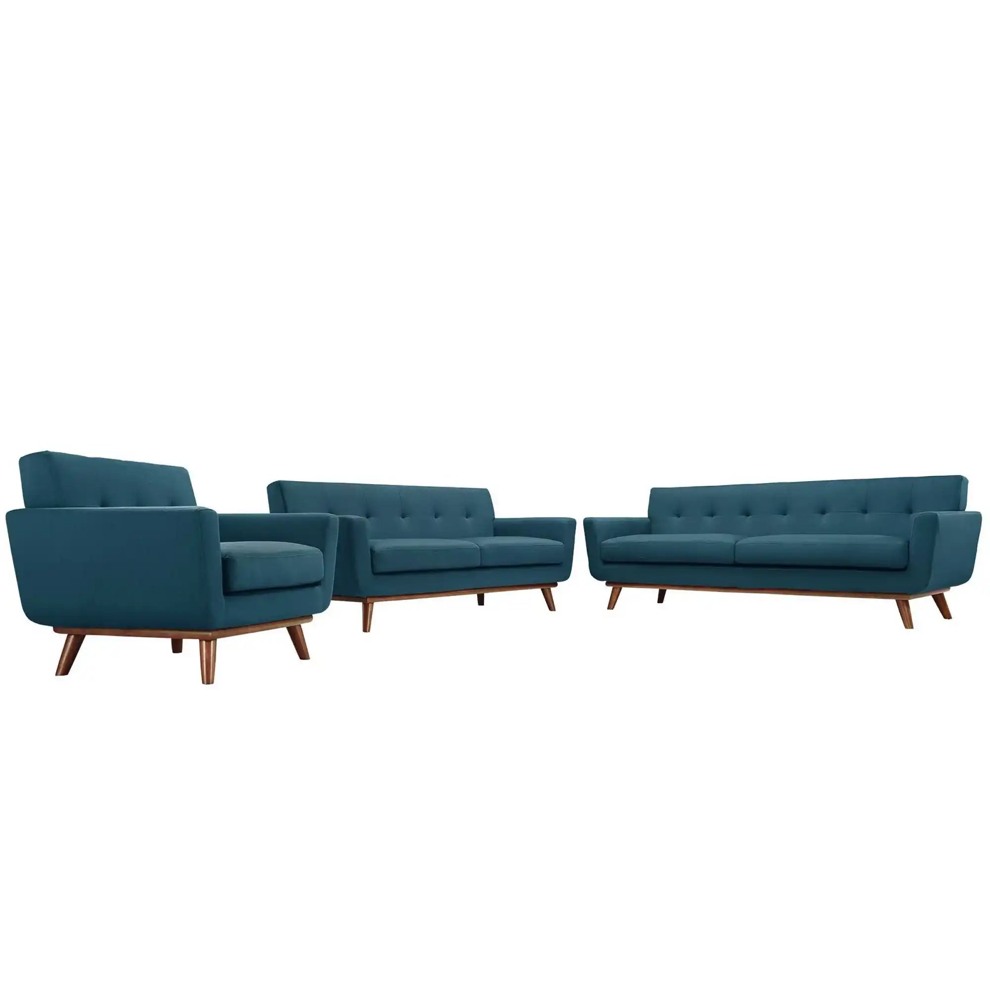 Engage Sofa Loveseat and Armchair Set of 3 by Modway - Best Buy Furniture