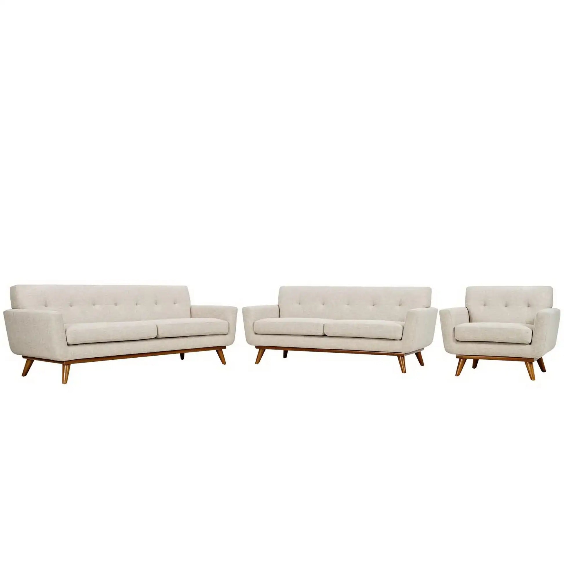 Engage Sofa Loveseat and Armchair Set of 3 by Modway - Best Buy Furniture
