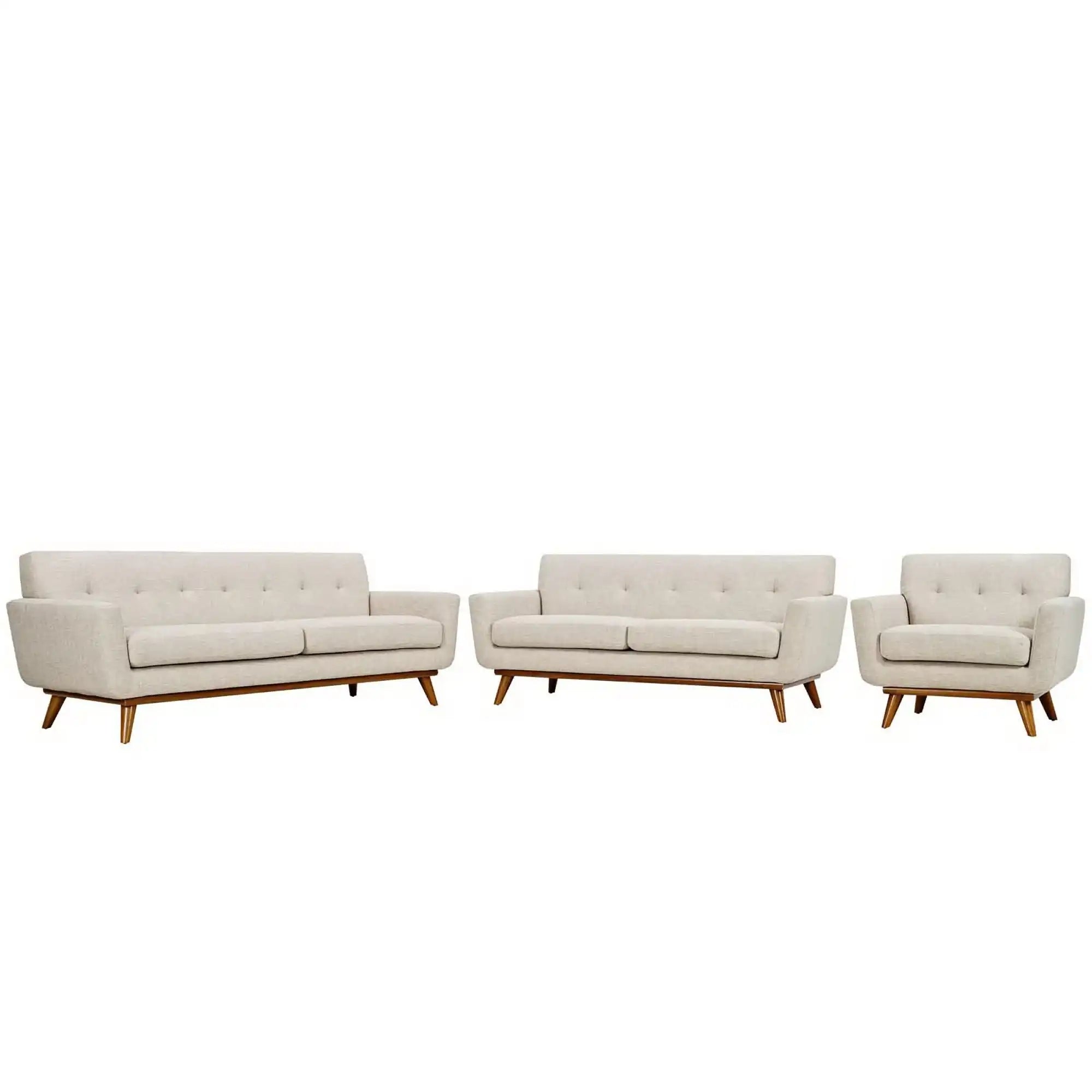 Engage Sofa Loveseat and Armchair Set of 3 by Modway - Best Buy Furniture