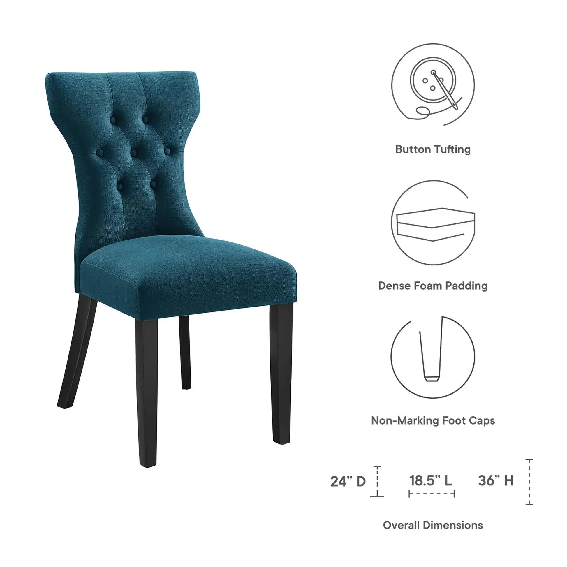 Silhouette Dining Side Chair by Modway - Best Buy Furniture