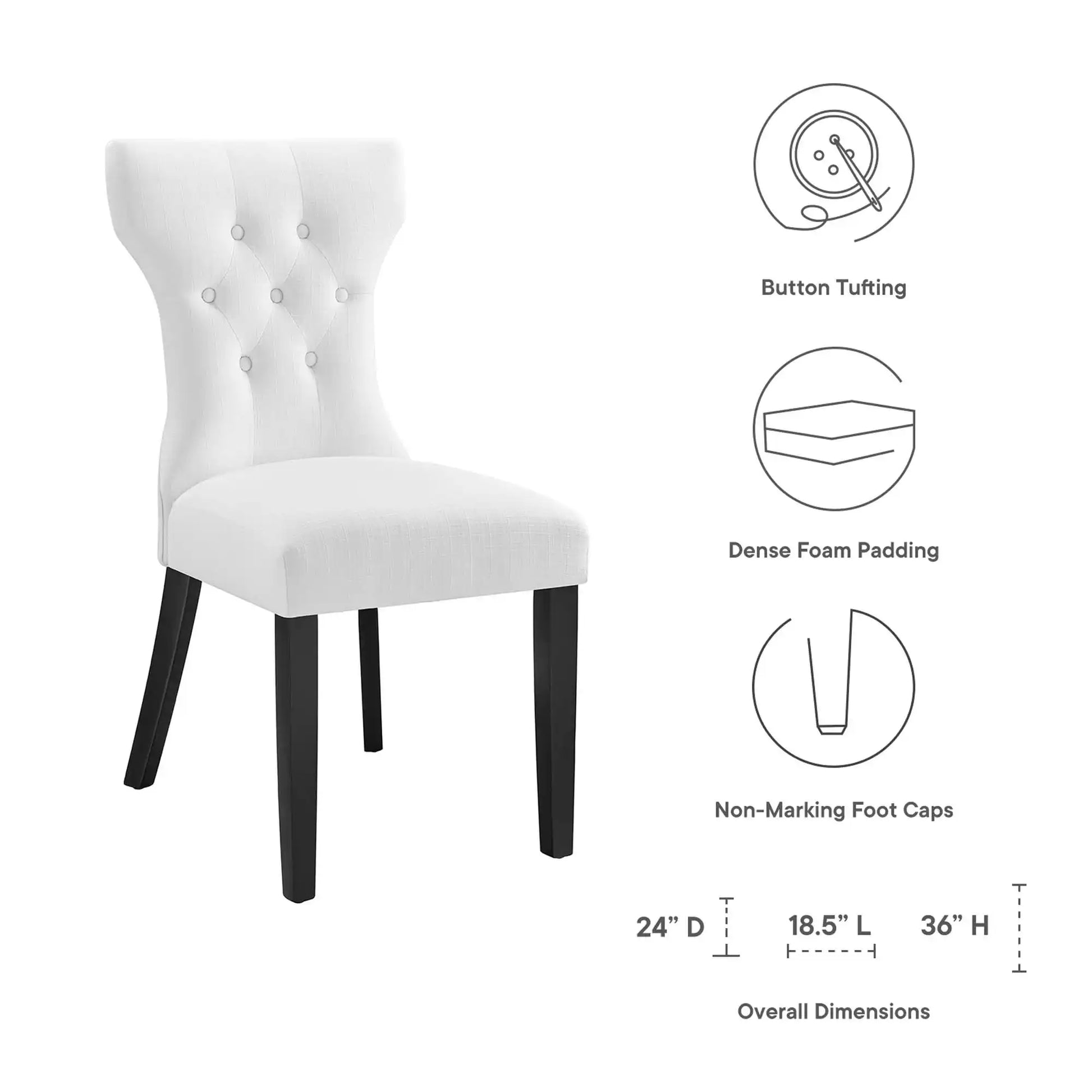 Silhouette Dining Side Chair by Modway - Best Buy Furniture