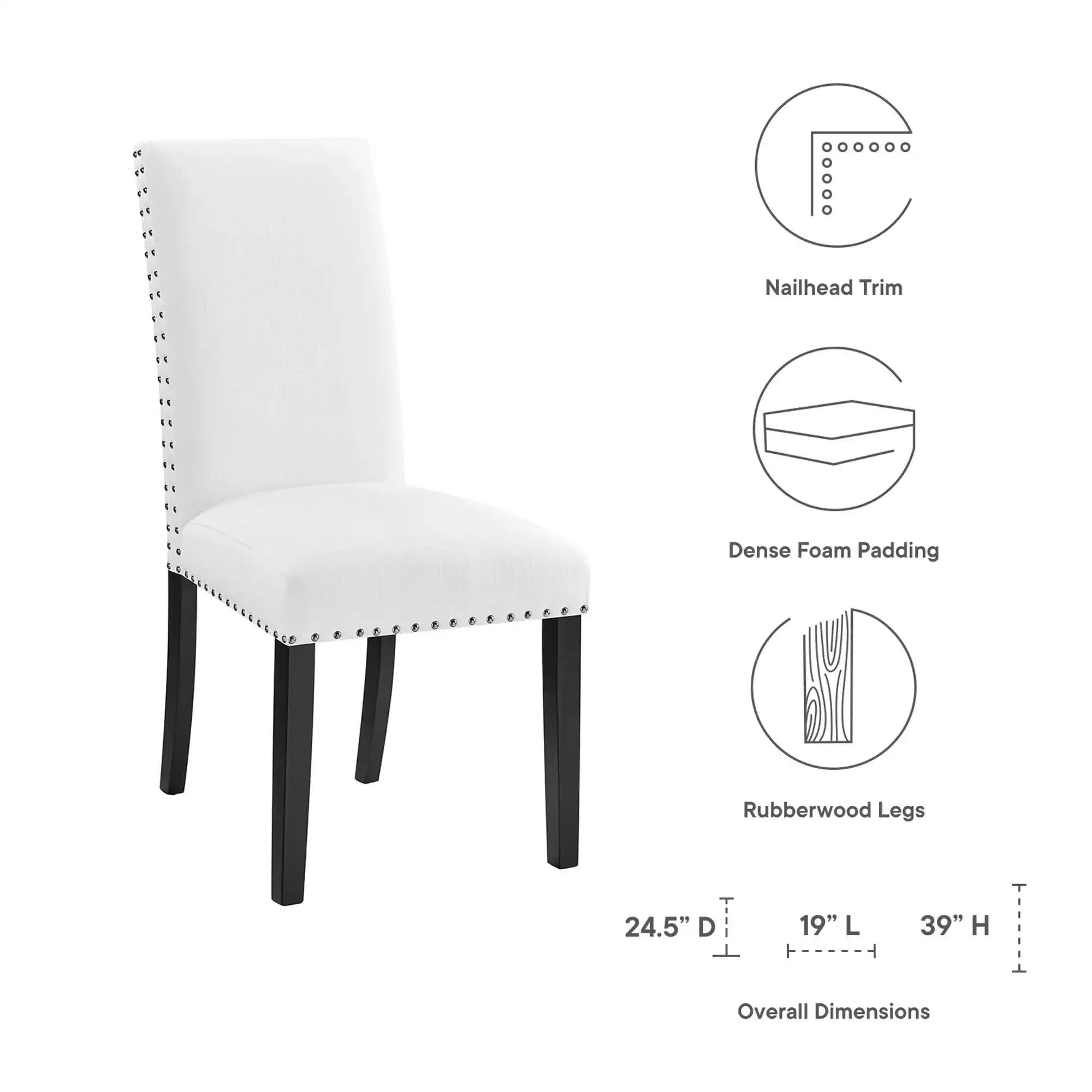 Parcel Dining Upholstered Fabric Side Chair by Modway - Best Buy Furniture