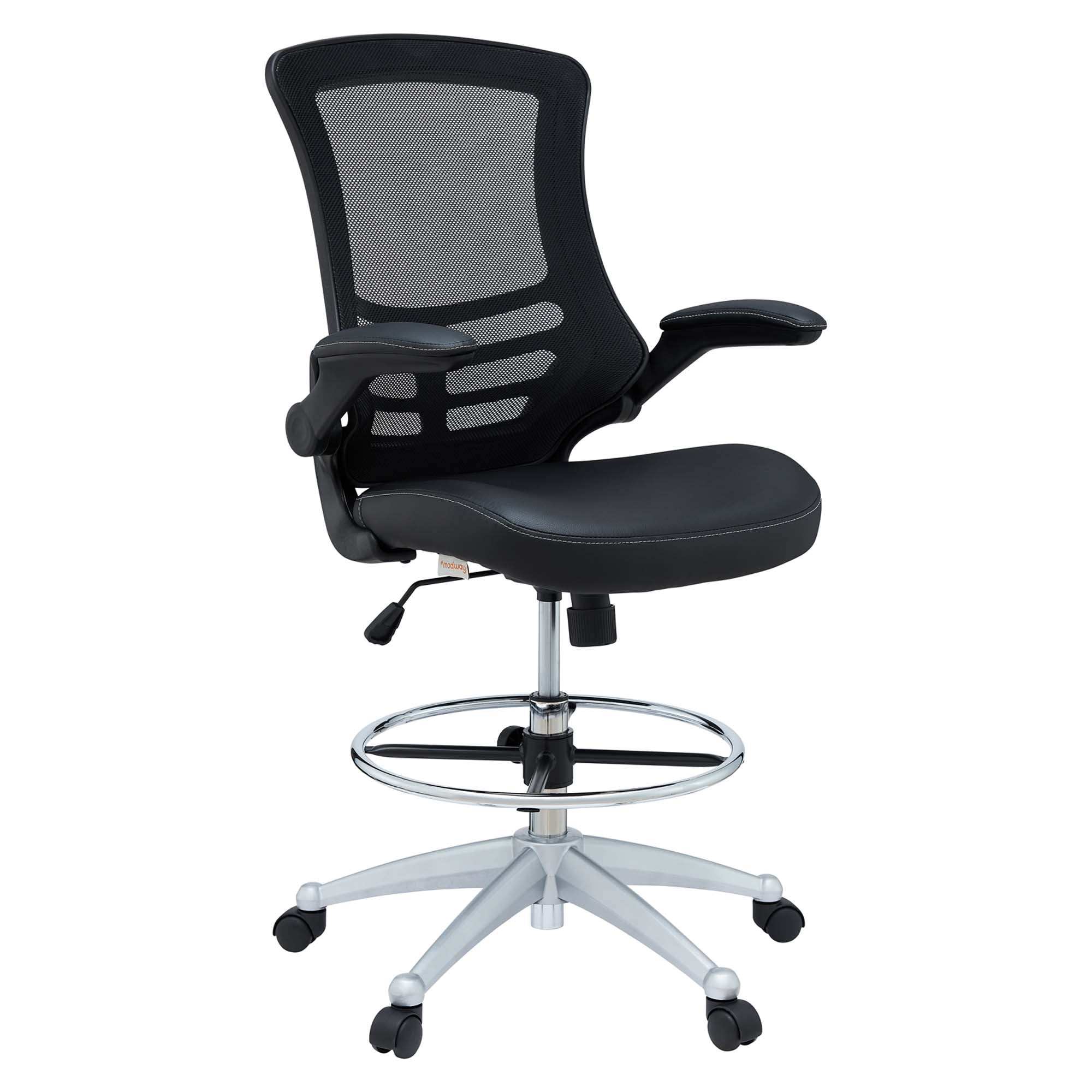 Attainment Vinyl Drafting Chair by Modway - Best Buy Furniture