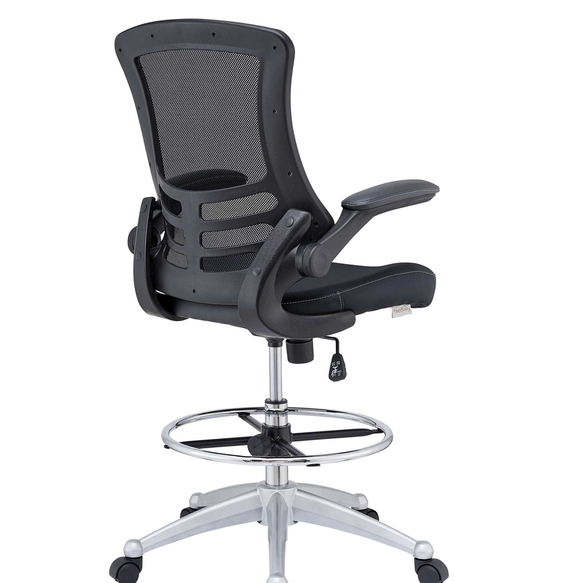 Attainment Vinyl Drafting Chair by Modway - Best Buy Furniture