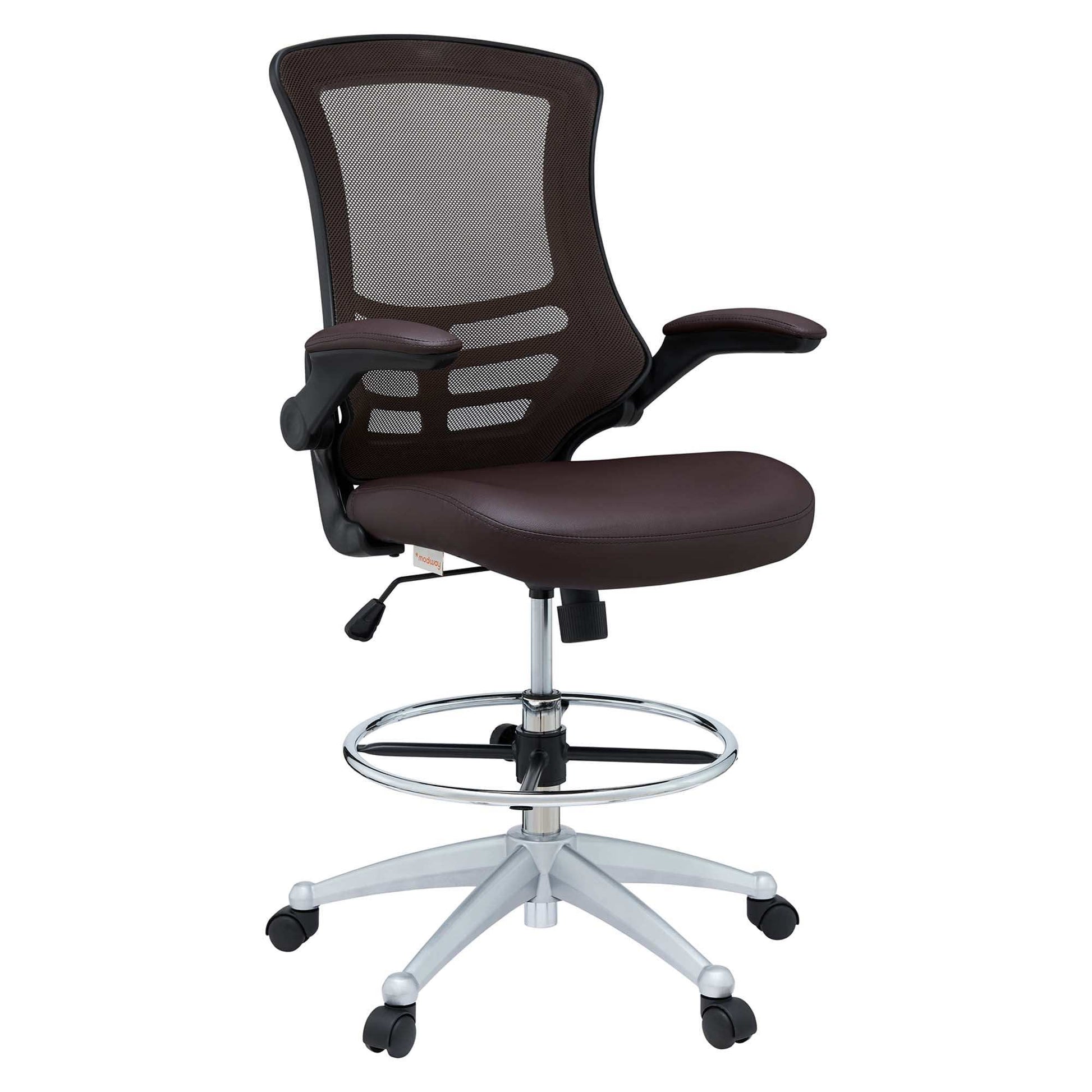 Attainment Vinyl Drafting Chair by Modway - Best Buy Furniture