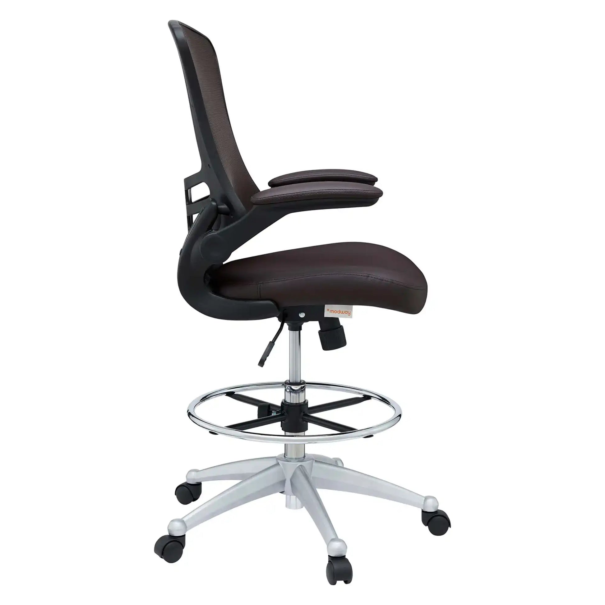 Attainment Vinyl Drafting Chair by Modway - Best Buy Furniture