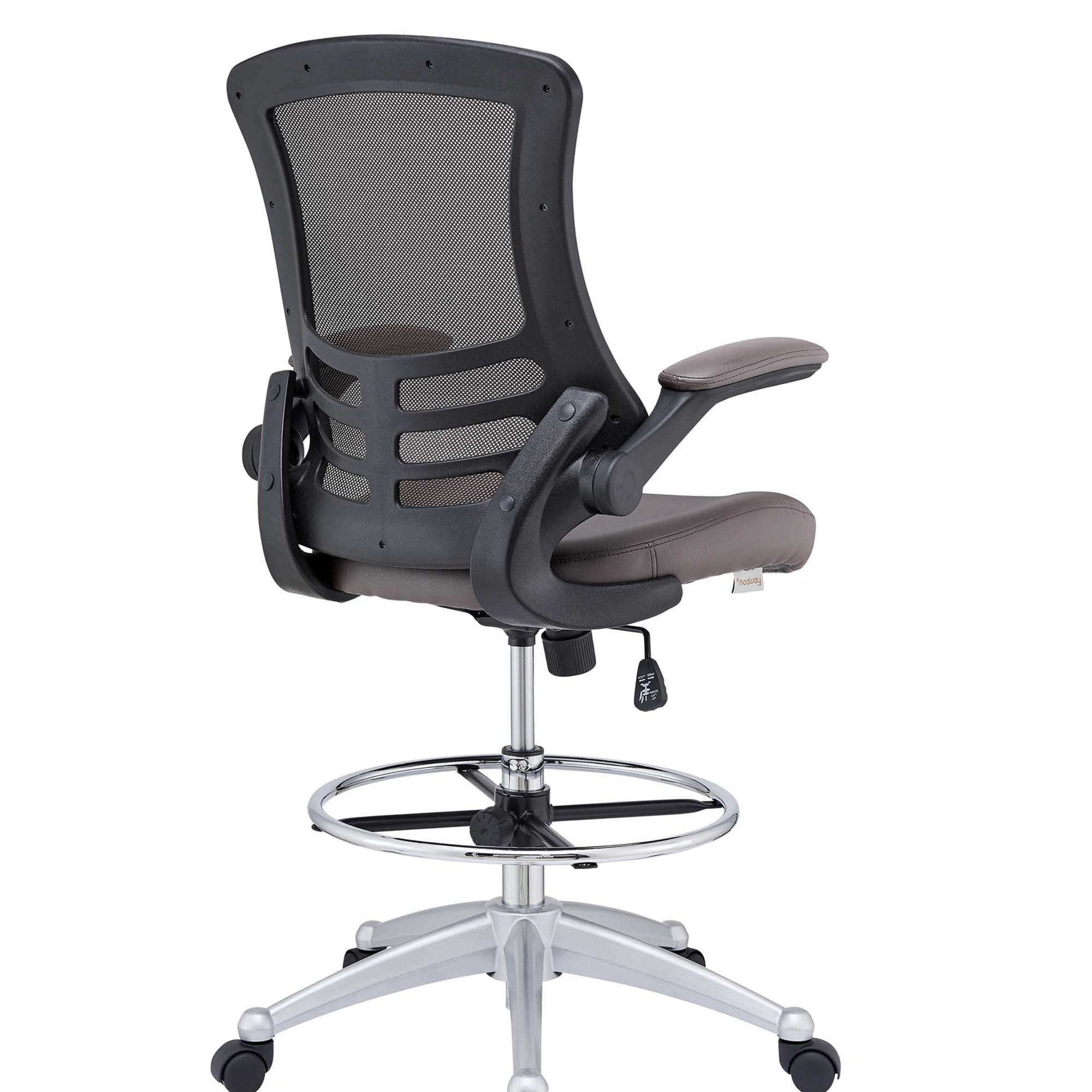 Attainment Vinyl Drafting Chair by Modway - Best Buy Furniture