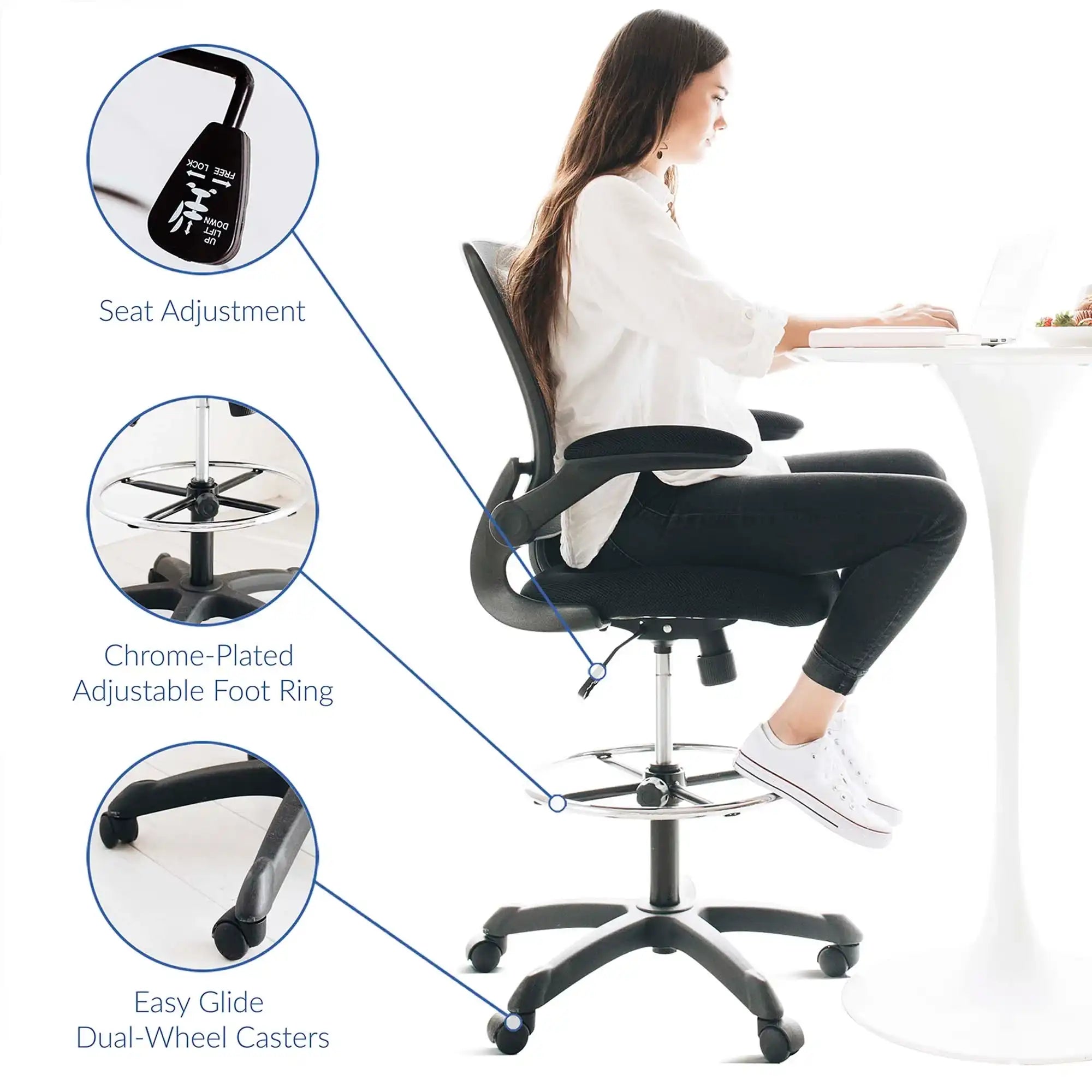 Veer Drafting Chair by Modway - Best Buy Furniture