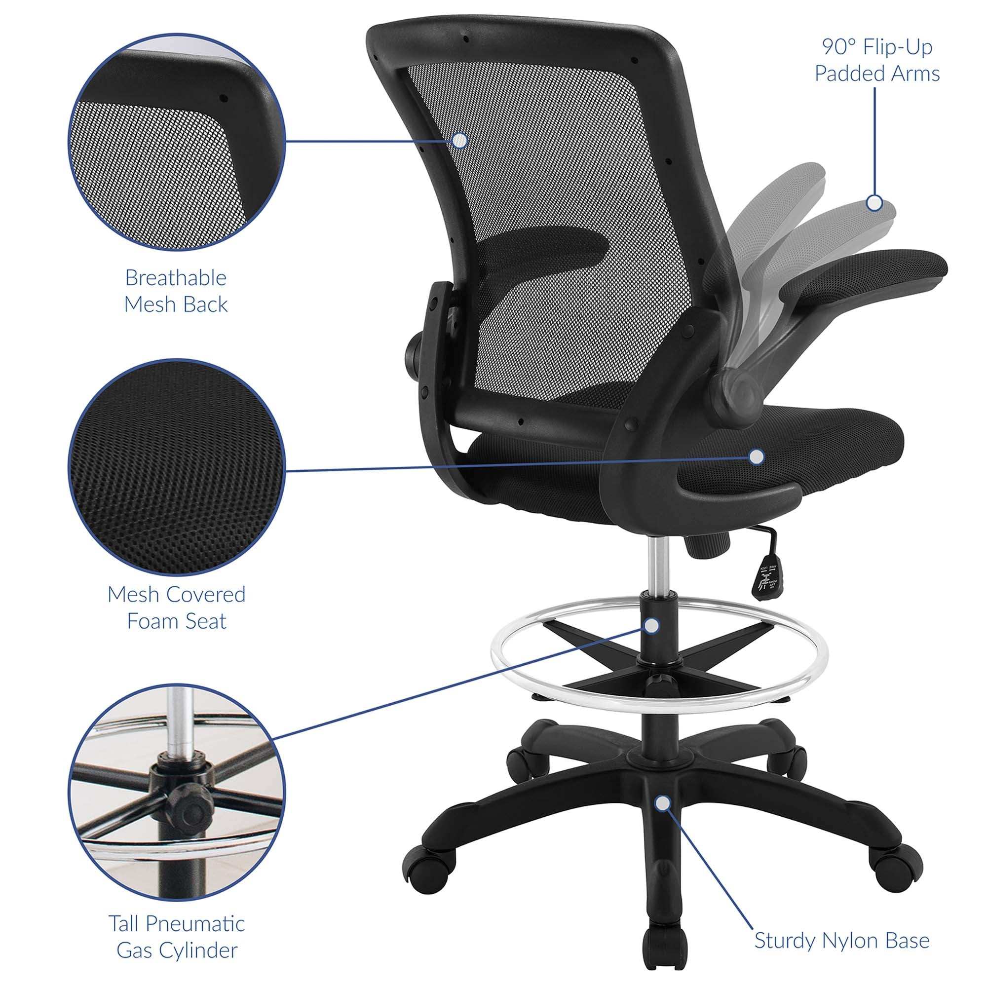 Veer Drafting Chair by Modway - Best Buy Furniture