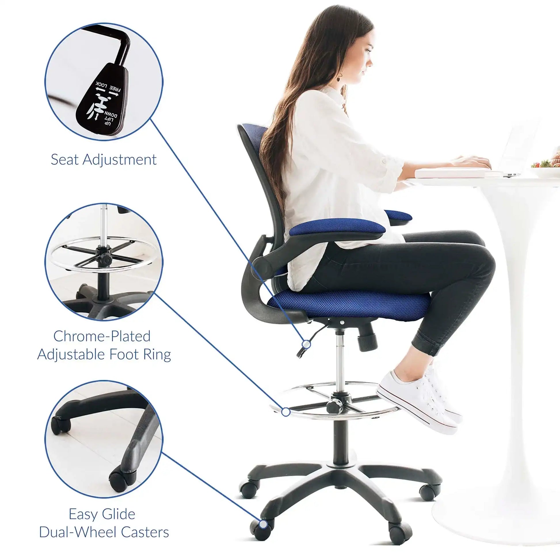 Veer Drafting Chair by Modway - Best Buy Furniture