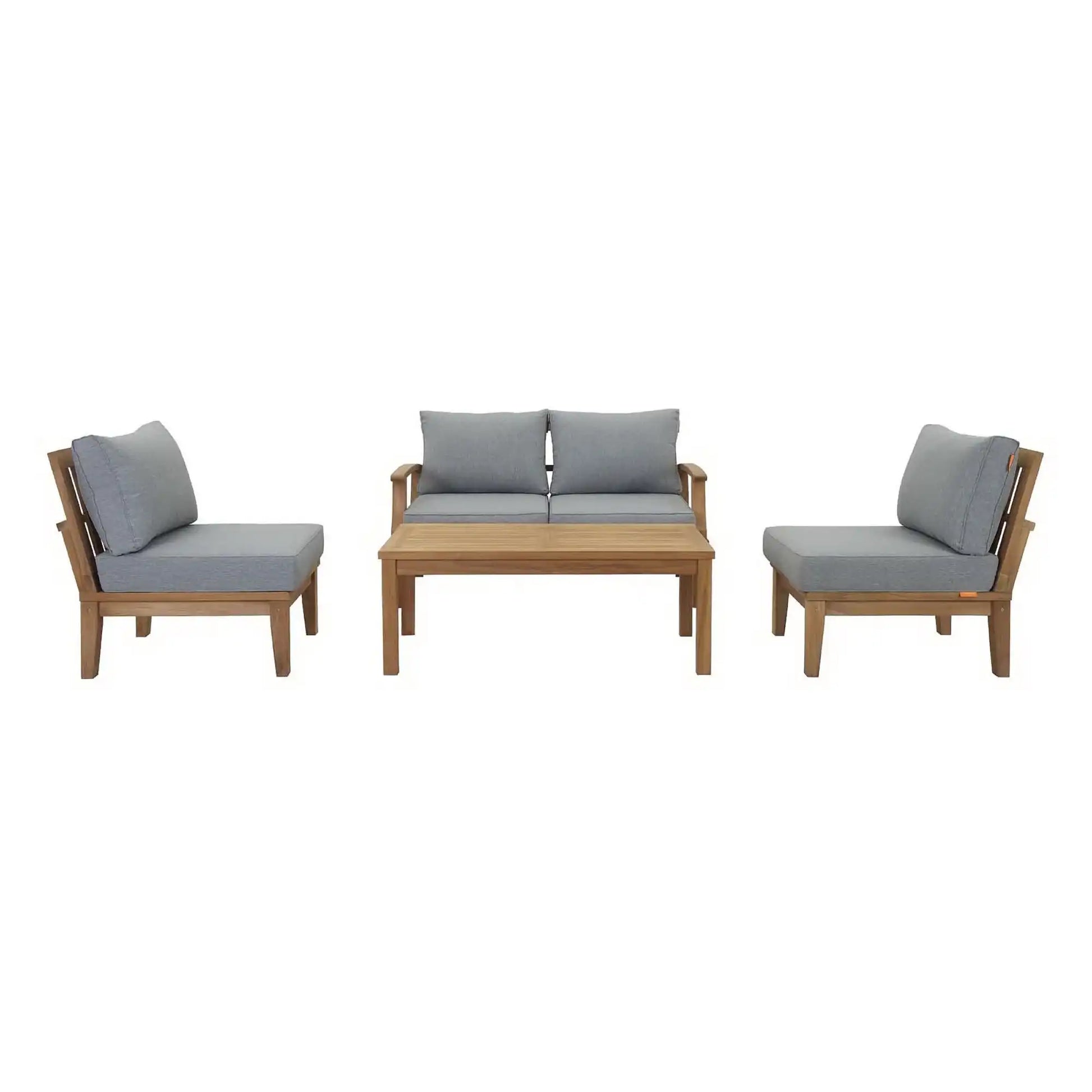 Marina 5 Piece Outdoor Patio Teak Set by Modway - Best Buy Furniture