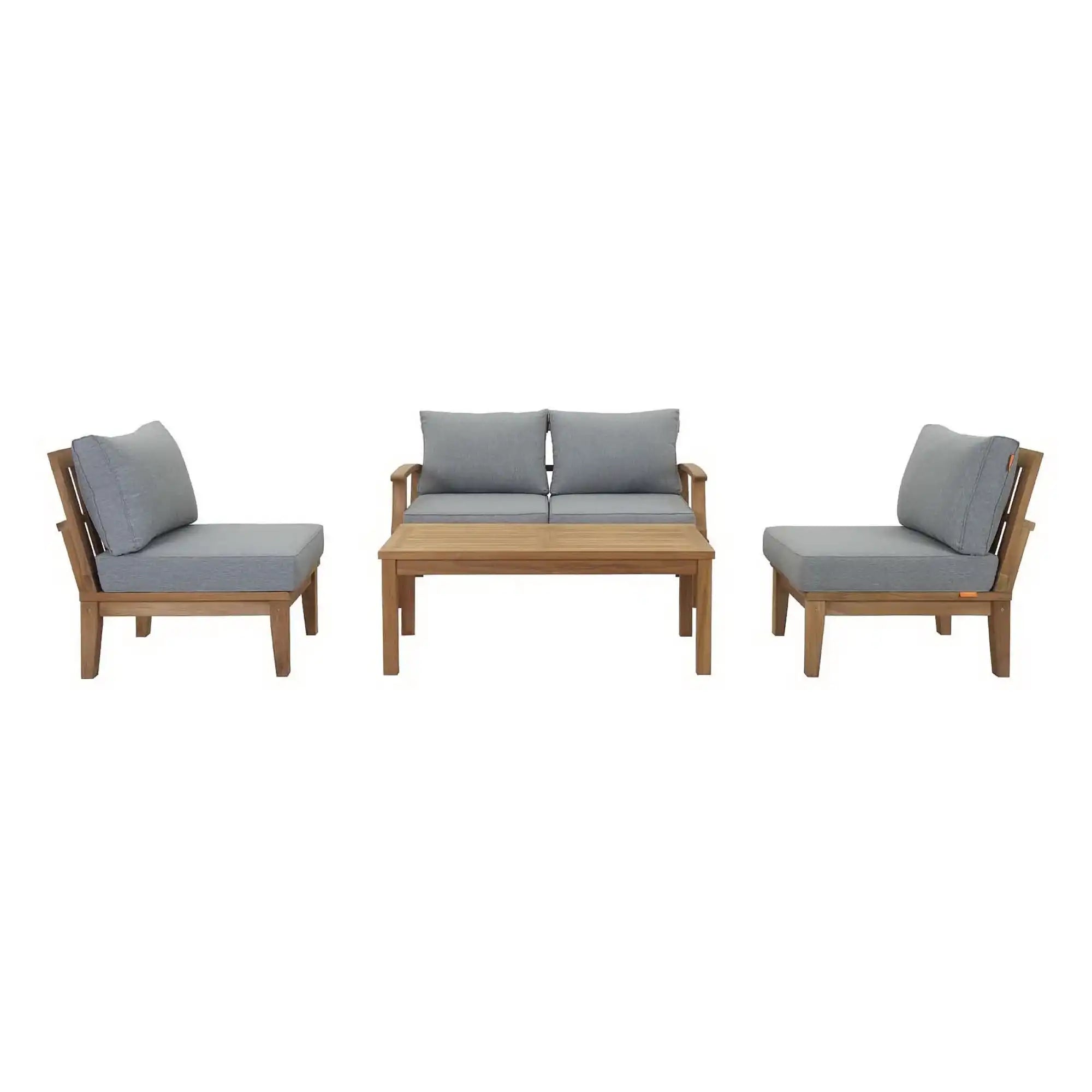 Marina 5 Piece Outdoor Patio Teak Set by Modway - Best Buy Furniture