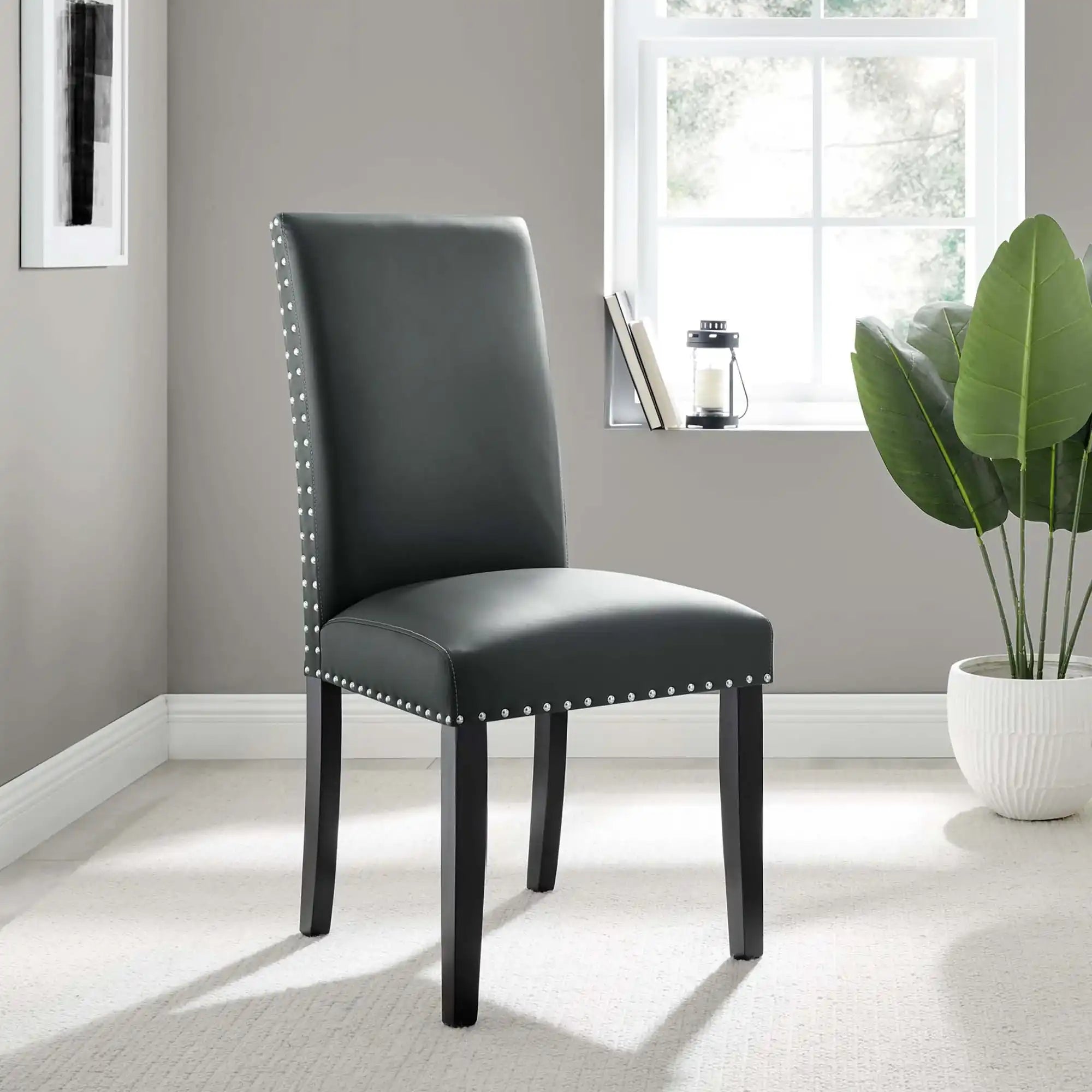 Parcel Dining Faux Leather Side Chair by Modway - Best Buy Furniture