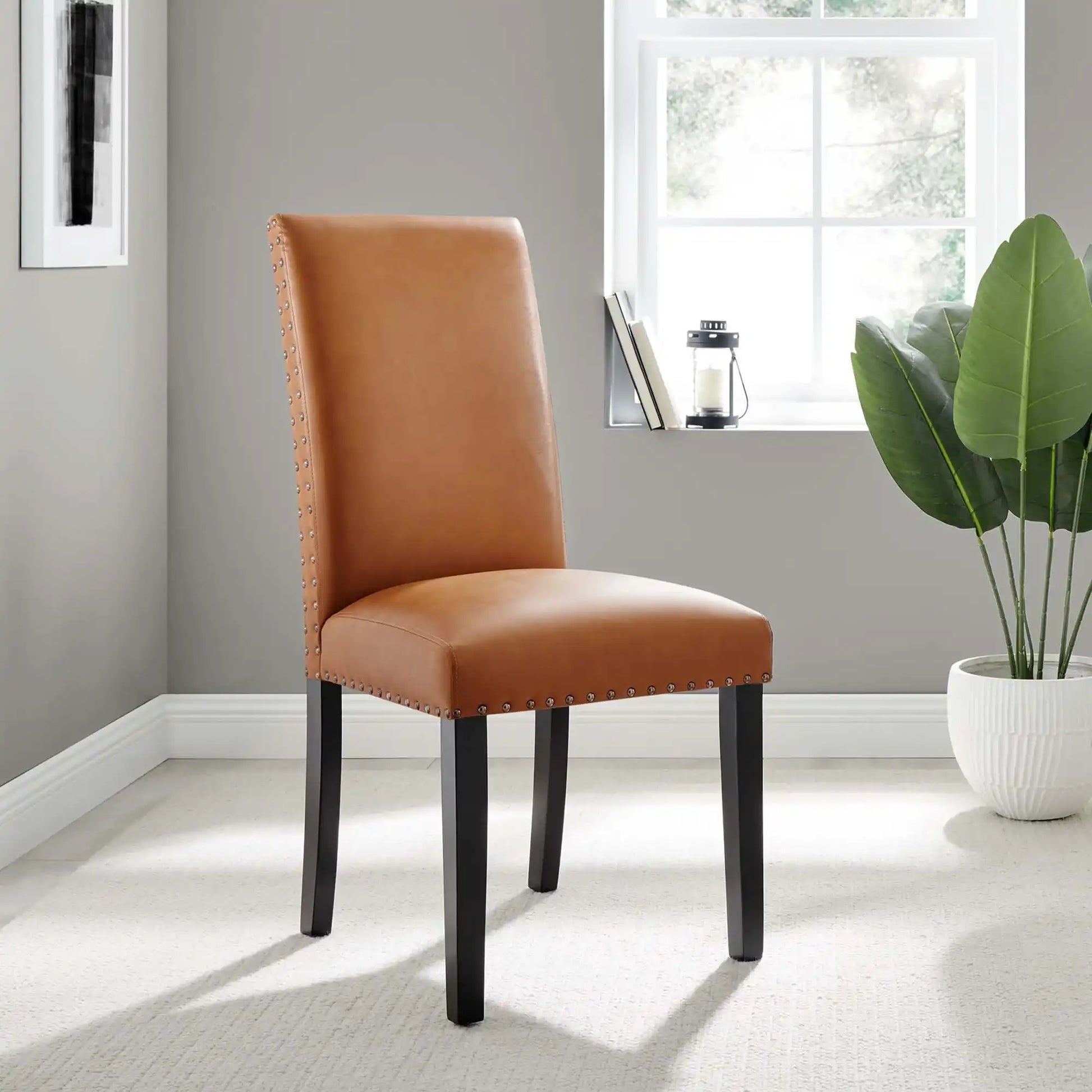 Parcel Dining Faux Leather Side Chair by Modway - Best Buy Furniture