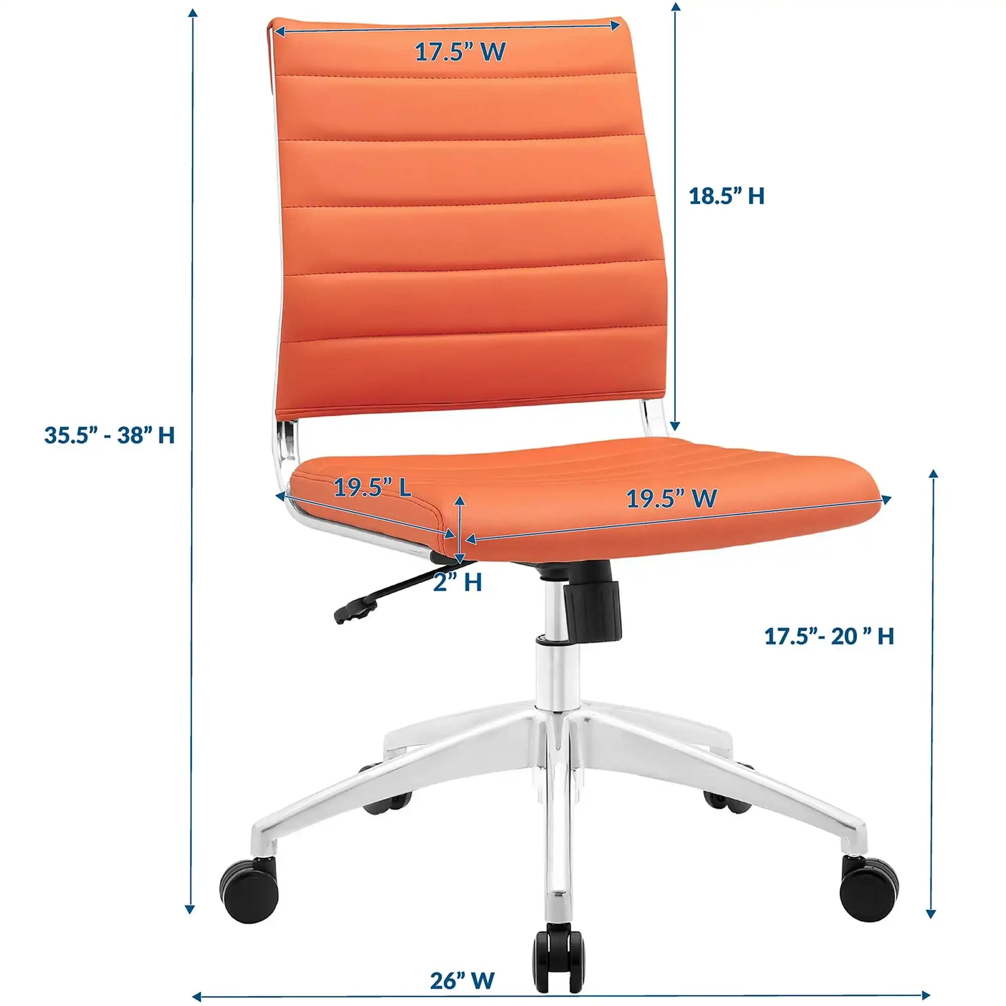 Jive Armless Mid Back Office Chair by Modway - Best Buy Furniture