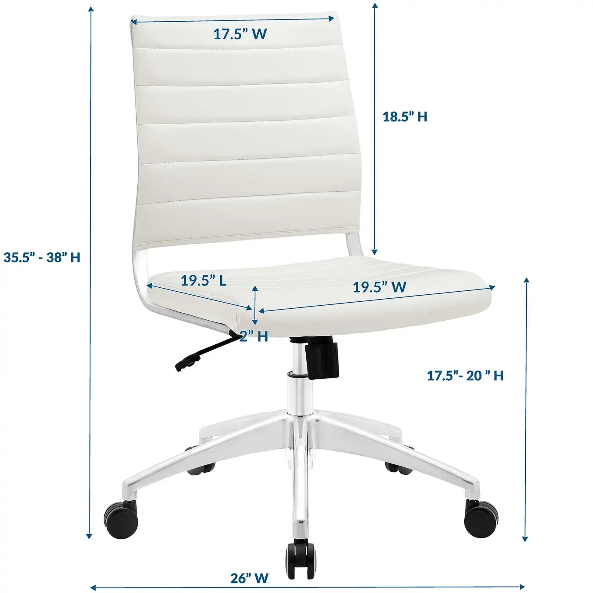 Jive Armless Mid Back Office Chair by Modway - Best Buy Furniture