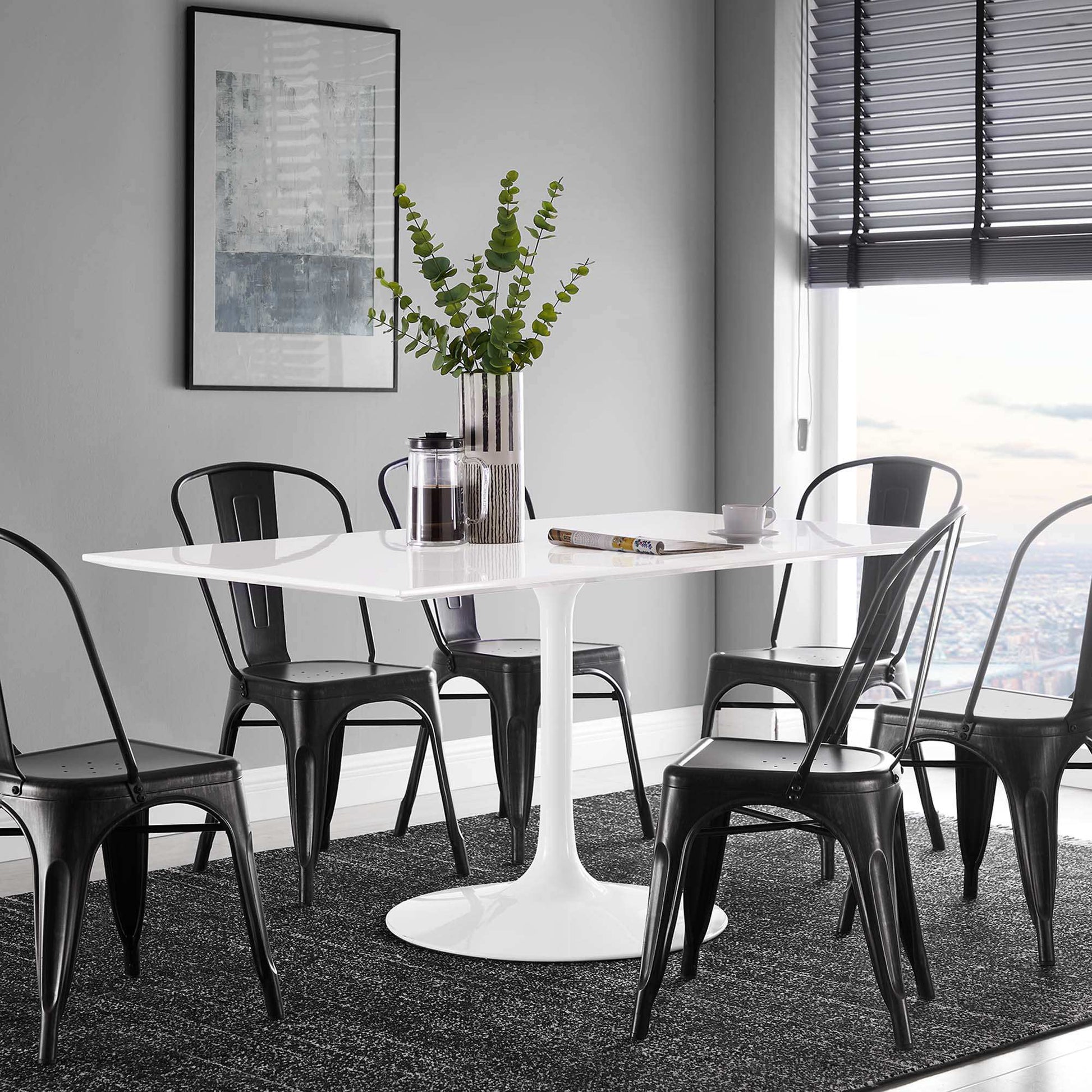 Lippa 60" Rectangle Wood Dining Table by Modway - Best Buy Furniture