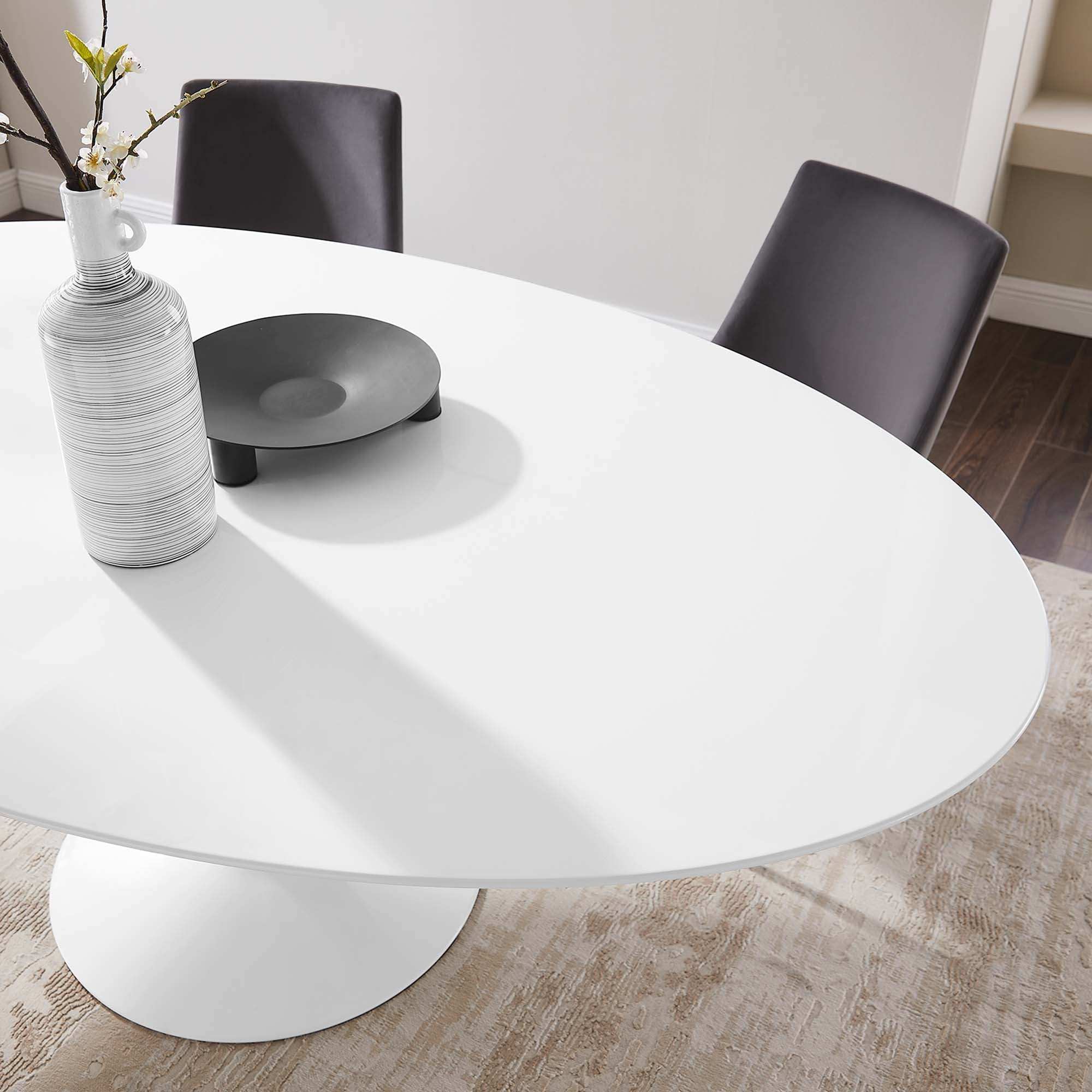 Lippa 78" Oval Wood Dining Table by Modway - Best Buy Furniture