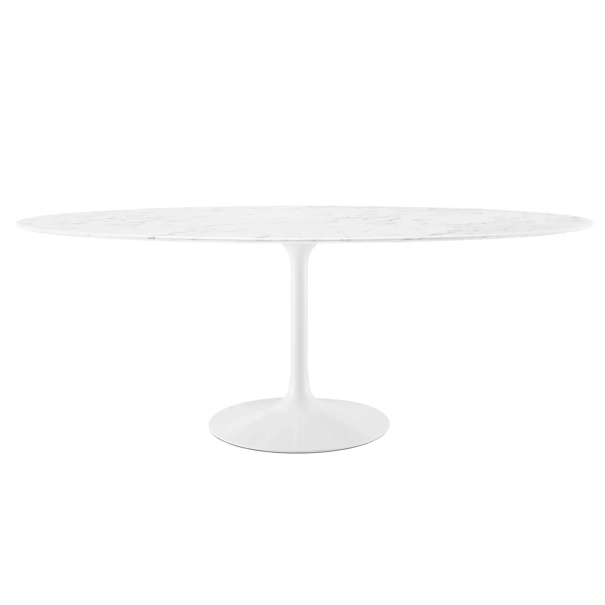 Lippa 78" Oval Faux Marble Dining Table by Modway - Best Buy Furniture