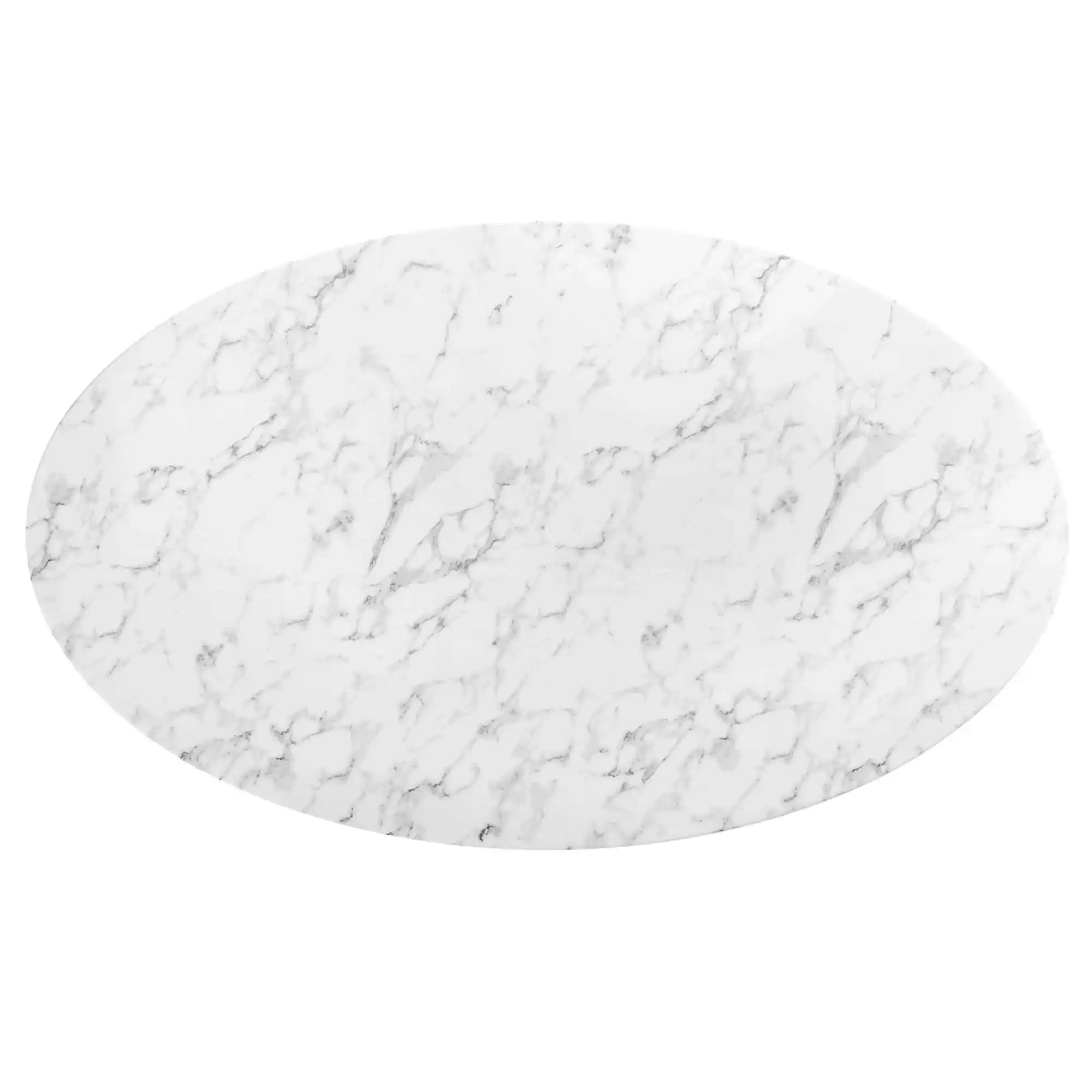Lippa 78" Oval Faux Marble Dining Table by Modway - Best Buy Furniture