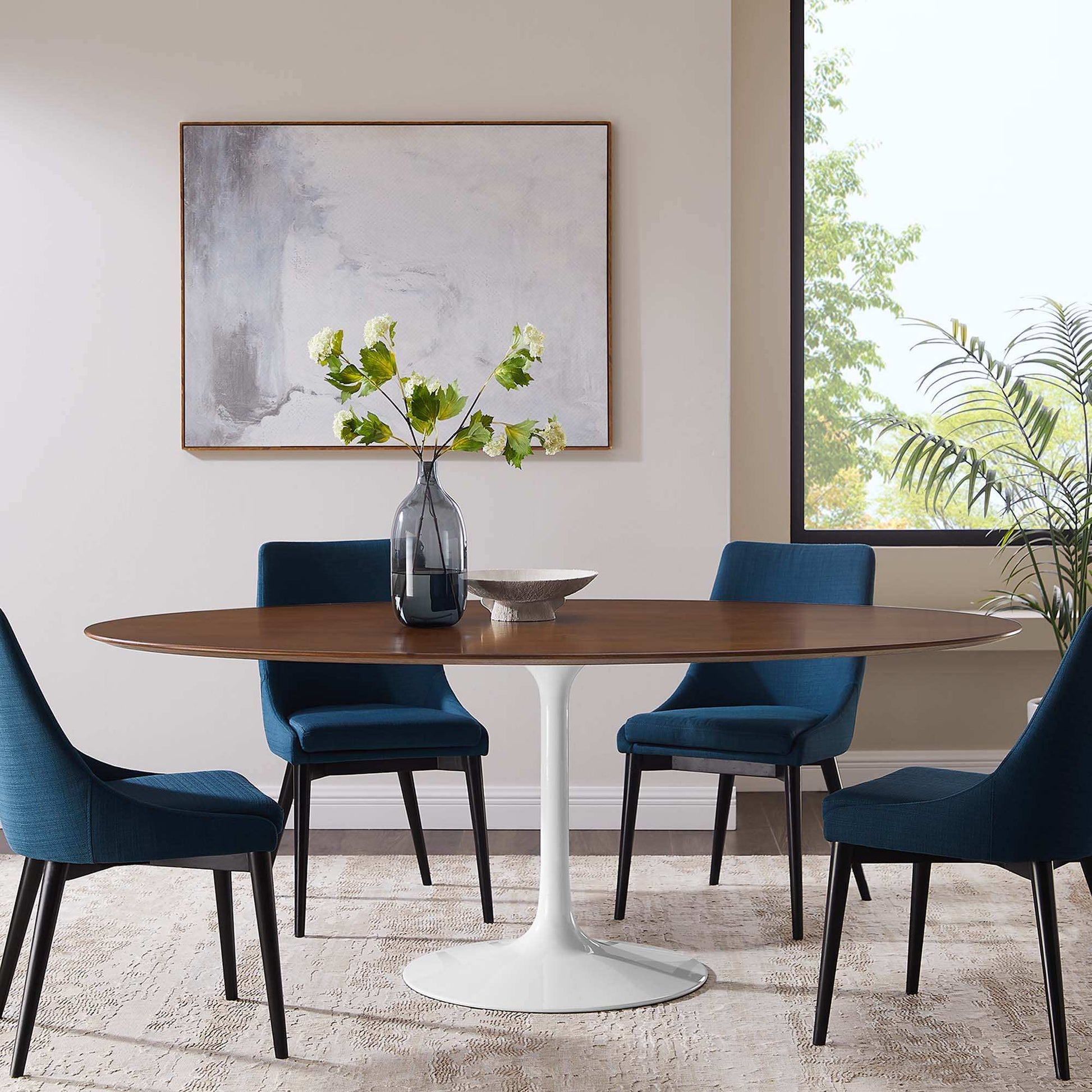 Lippa 78" Oval Wood Dining Table by Modway - Best Buy Furniture