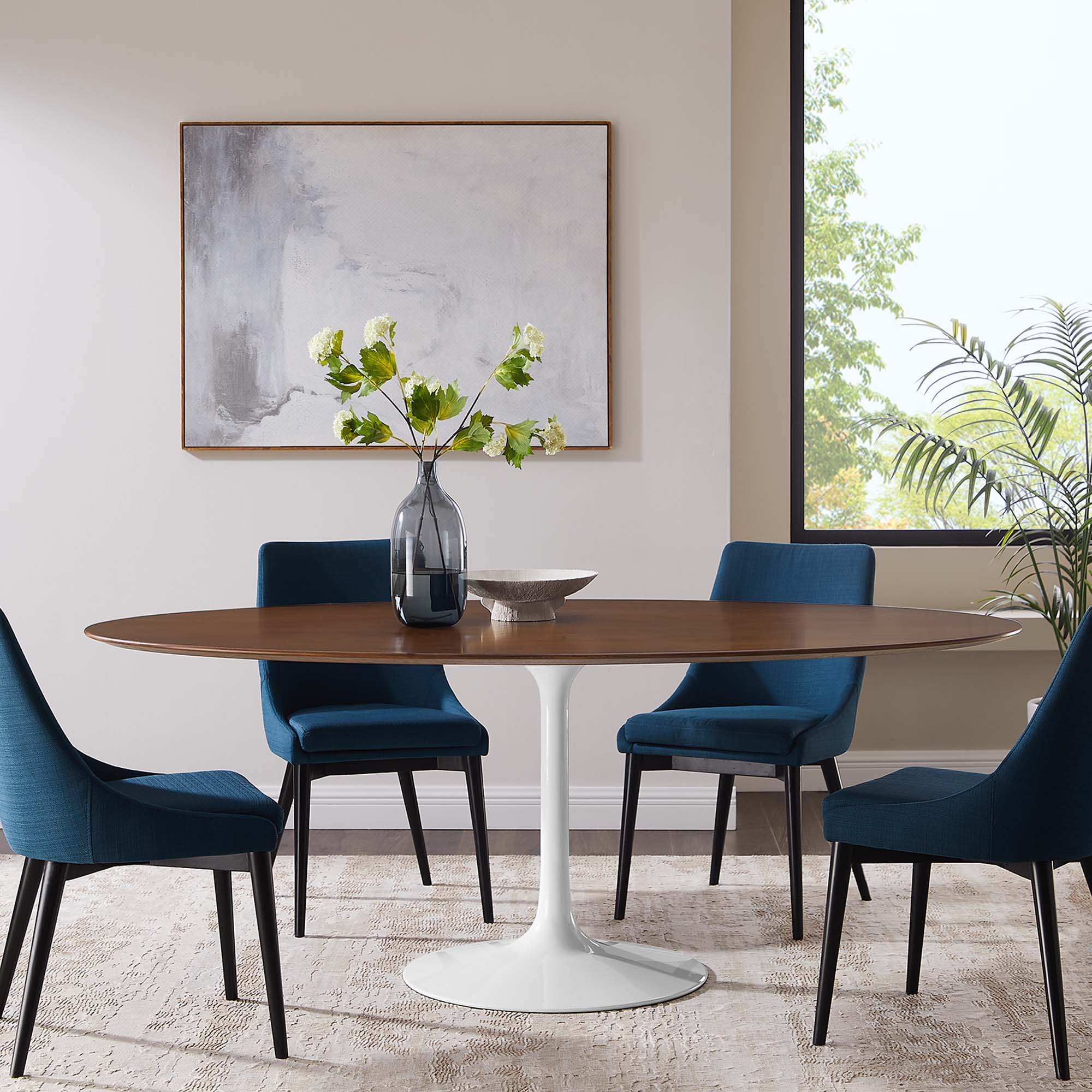 Lippa 78" Oval Wood Dining Table by Modway - Best Buy Furniture