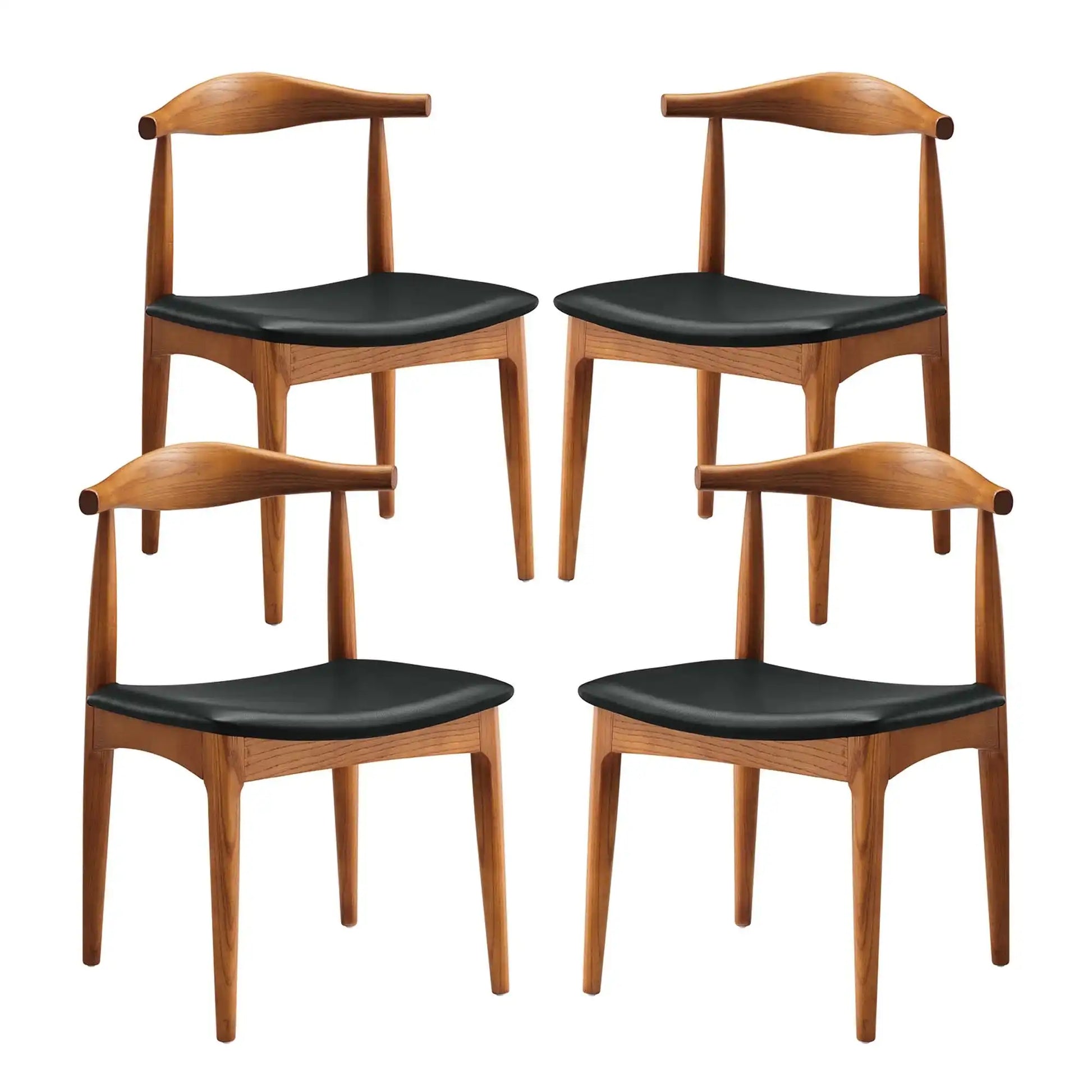 Tracy Wood Dining Chairs Set of 4 by Modway - Best Buy Furniture