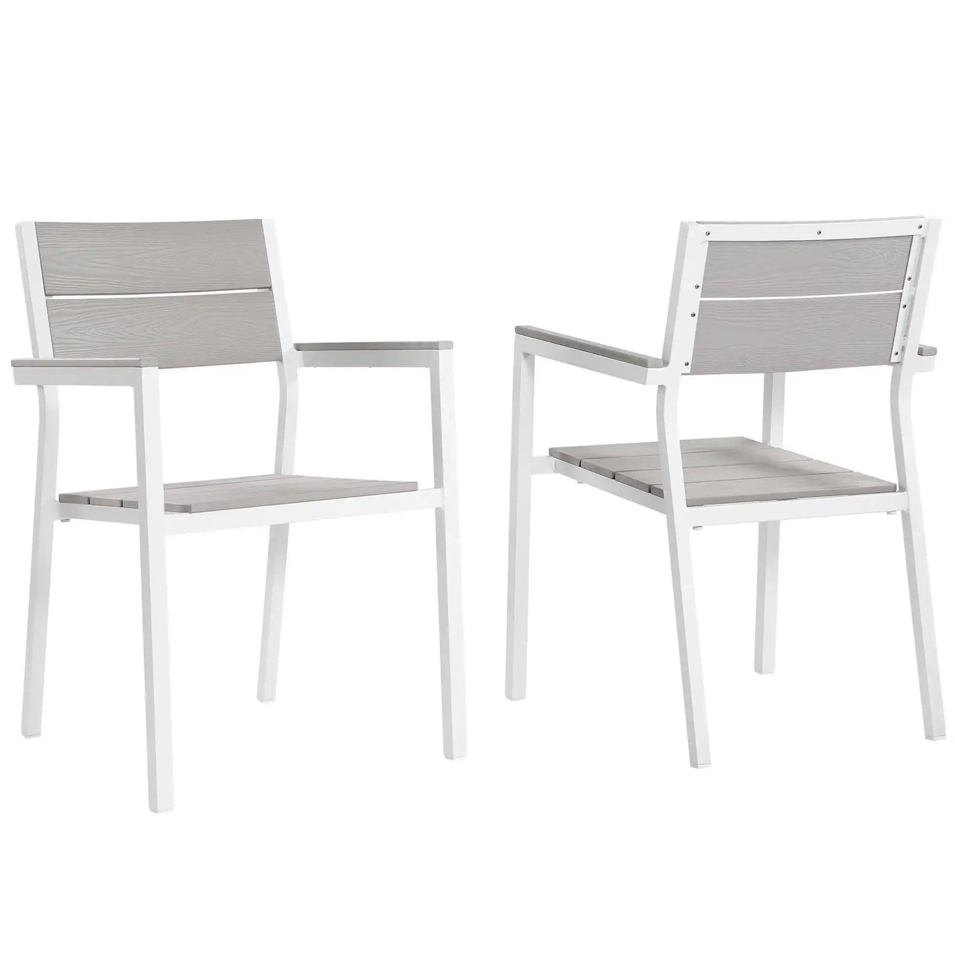 Maine Outdoor Patio Dining Armchair Set of 2 by Modway - Best Buy Furniture