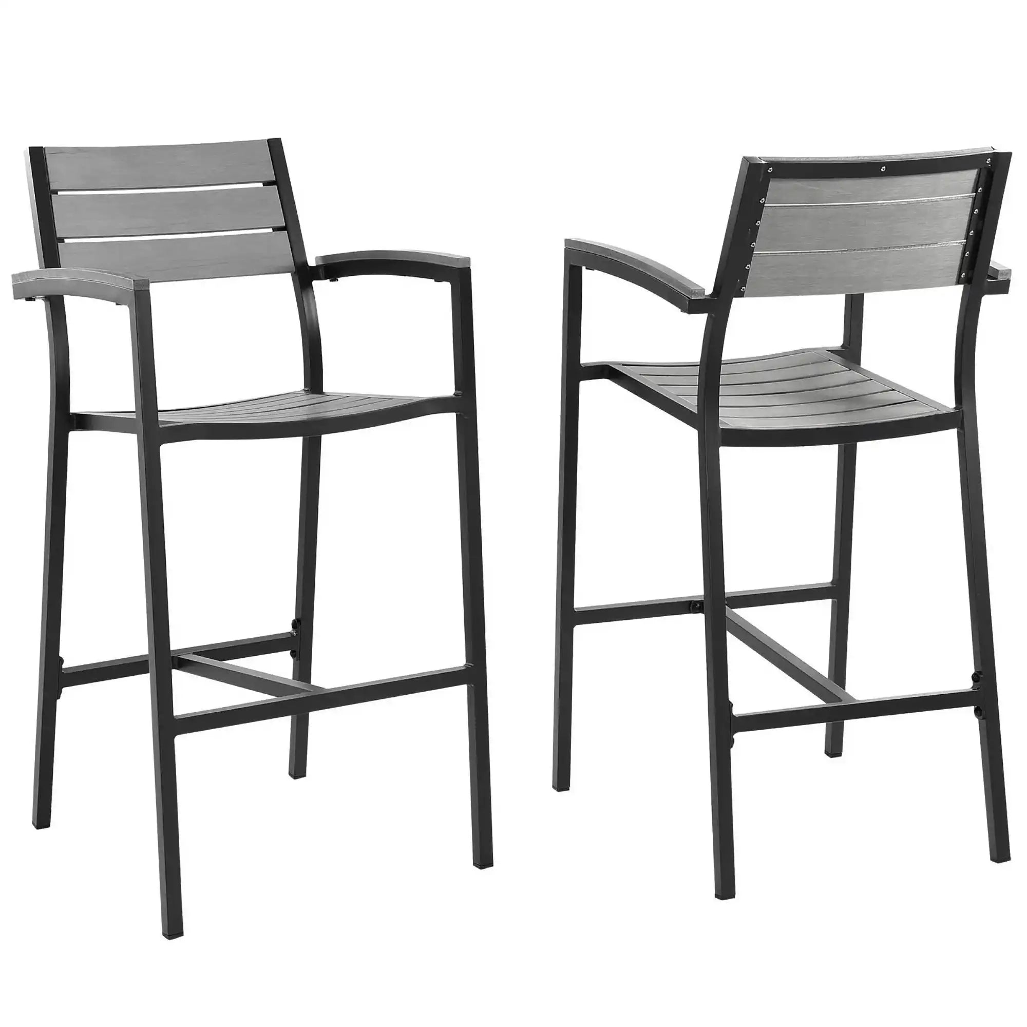 Maine Outdoor Patio Bar Stool Set of 2 by Modway - Best Buy Furniture