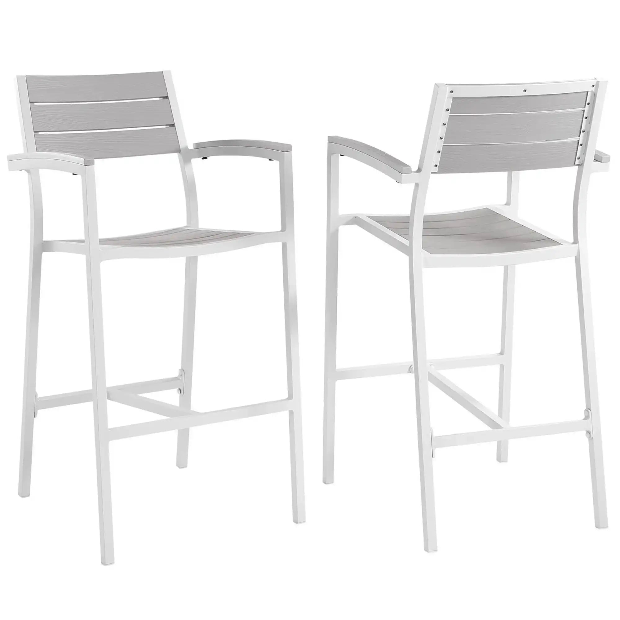 Maine Outdoor Patio Bar Stool Set of 2 by Modway - Best Buy Furniture