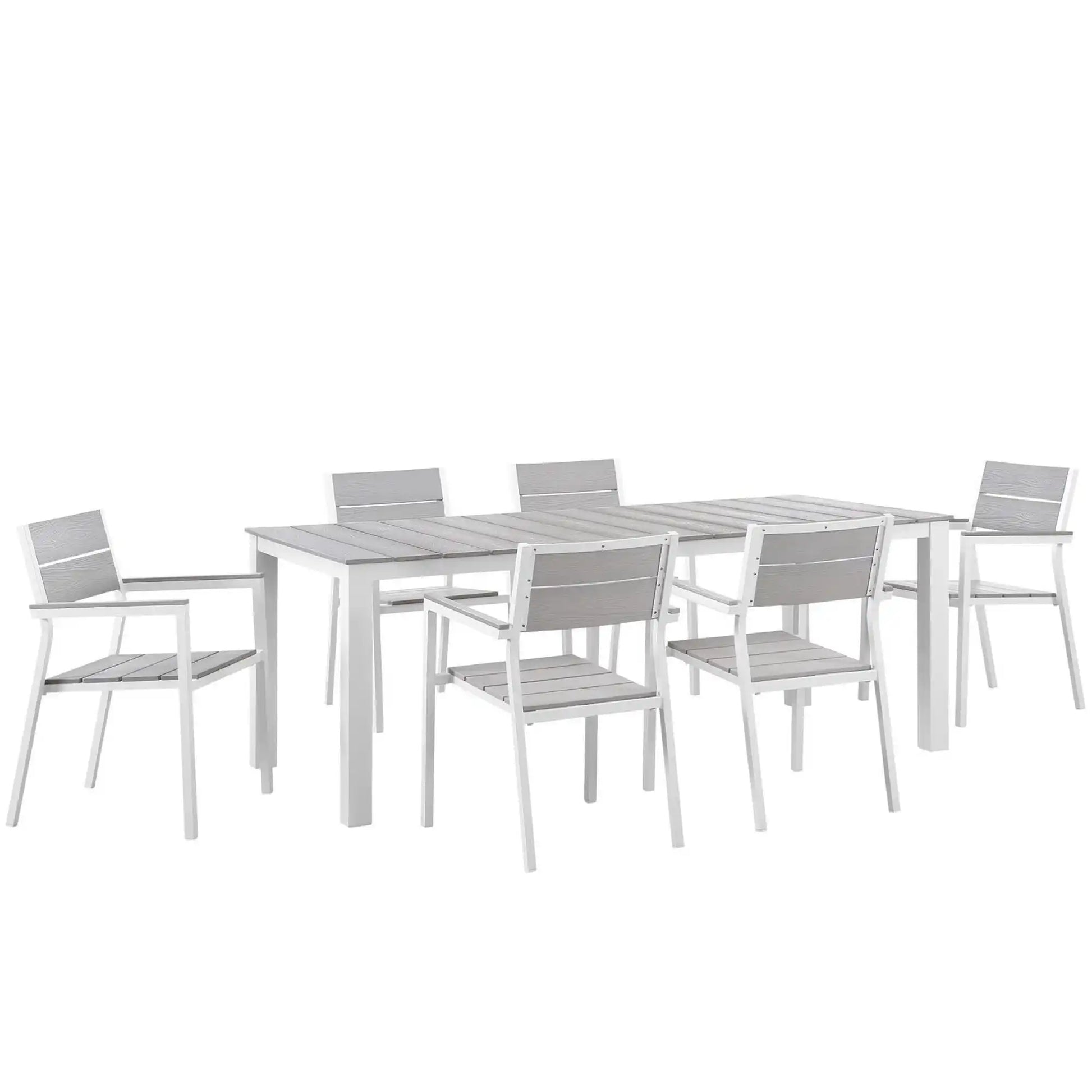 Maine 7 Piece Outdoor Patio Dining Set by Modway - Best Buy Furniture