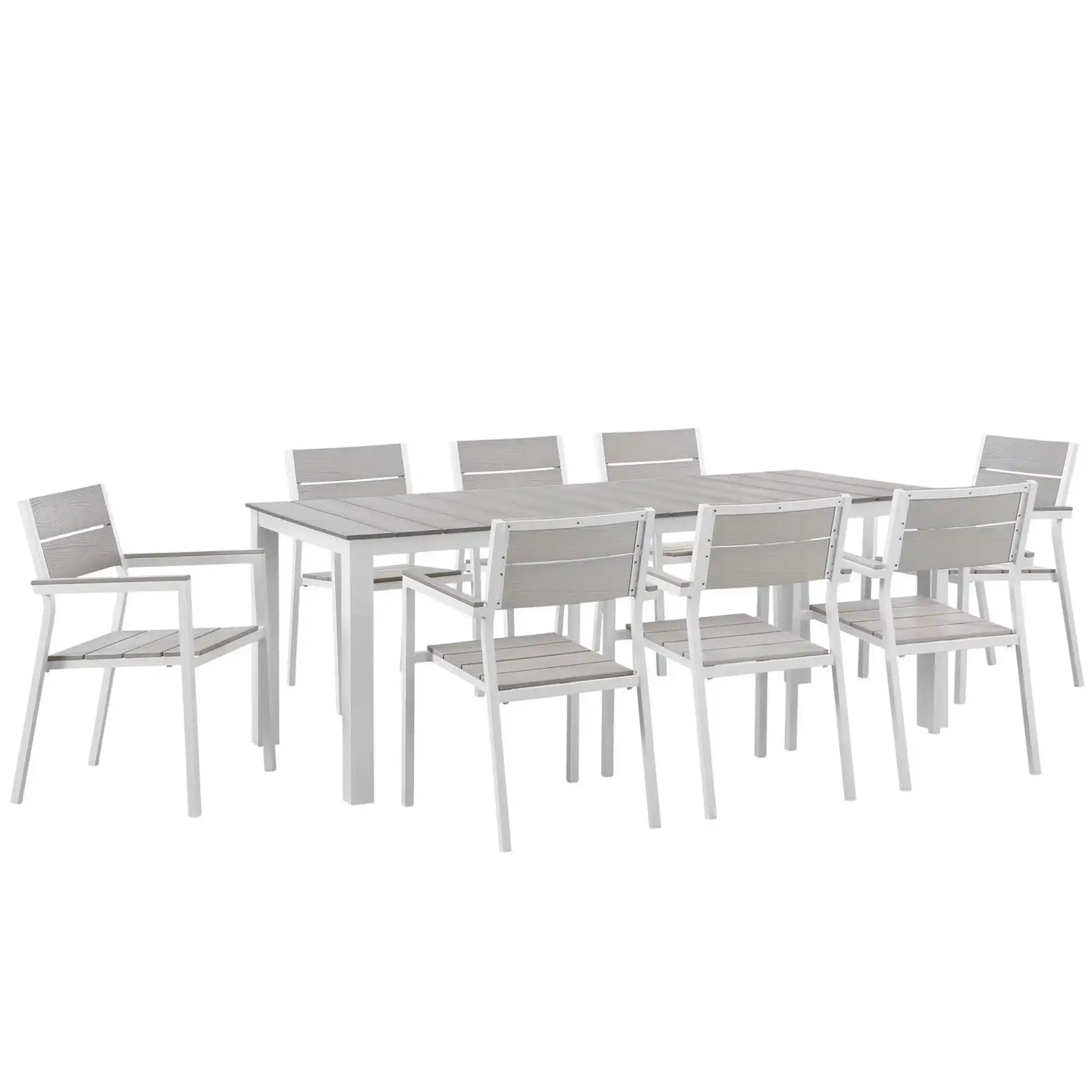 Maine 9 Piece Outdoor Patio Dining Set by Modway - Best Buy Furniture