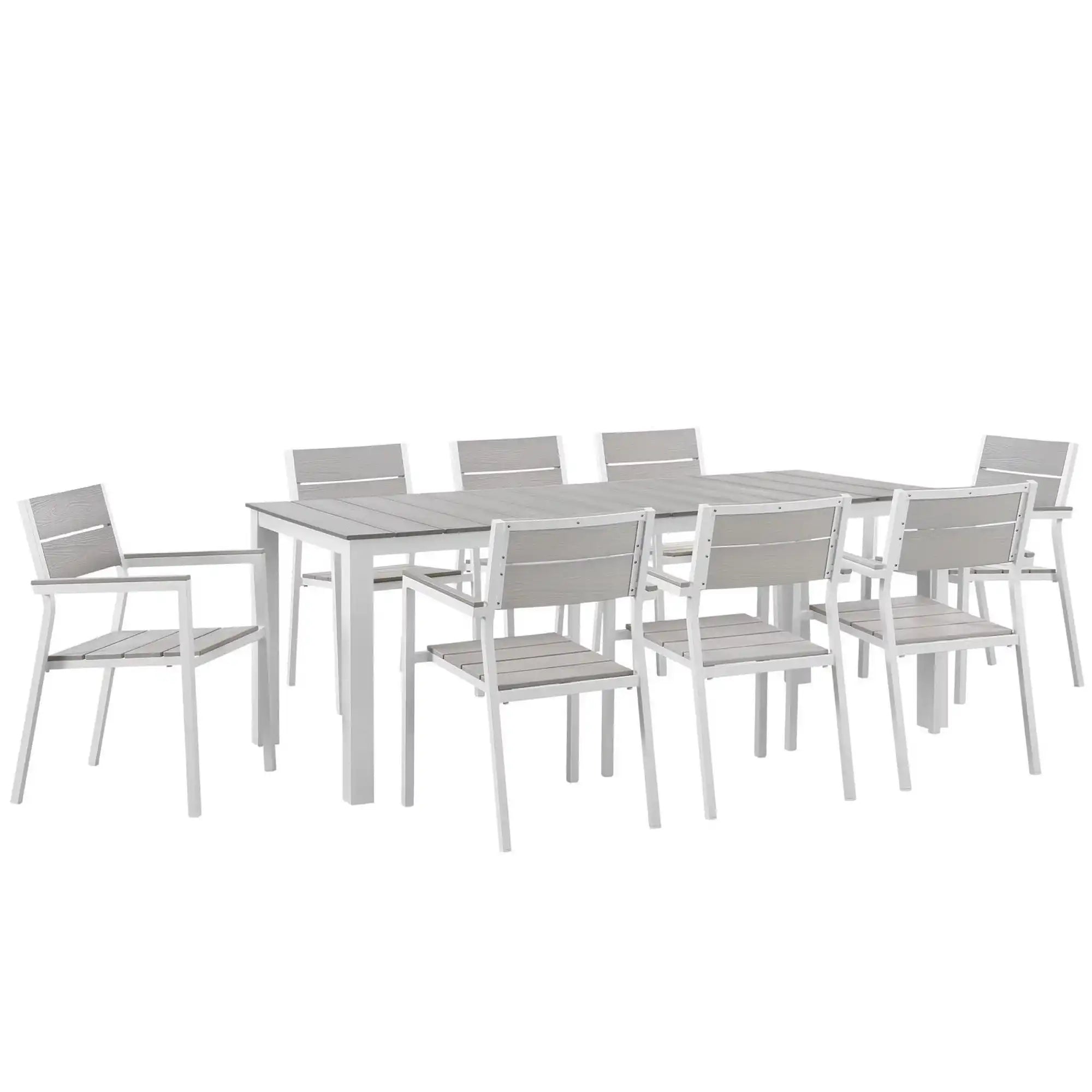 Maine 9 Piece Outdoor Patio Dining Set by Modway - Best Buy Furniture