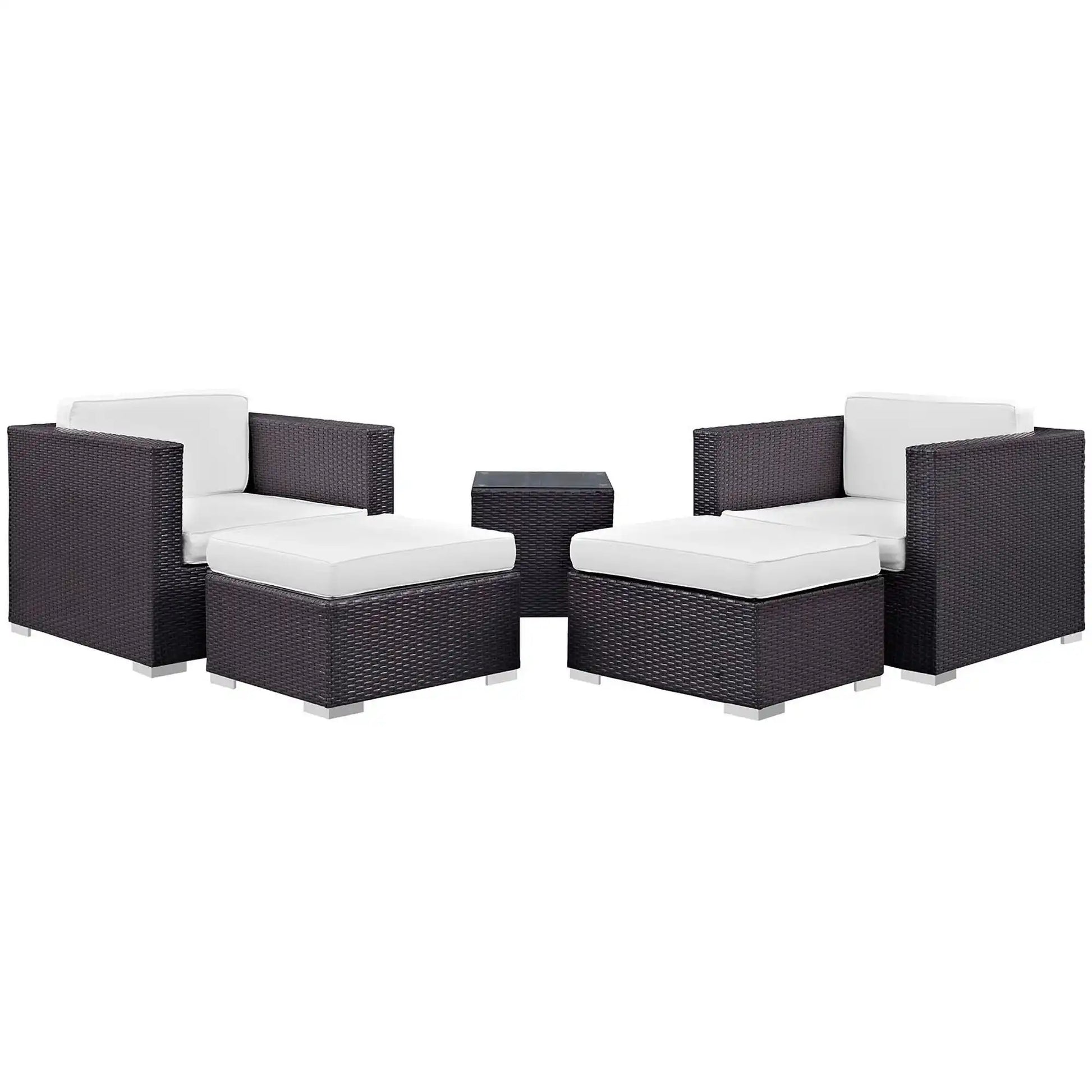 Convene 5 Piece Outdoor Patio Sectional Set by Modway - Best Buy Furniture