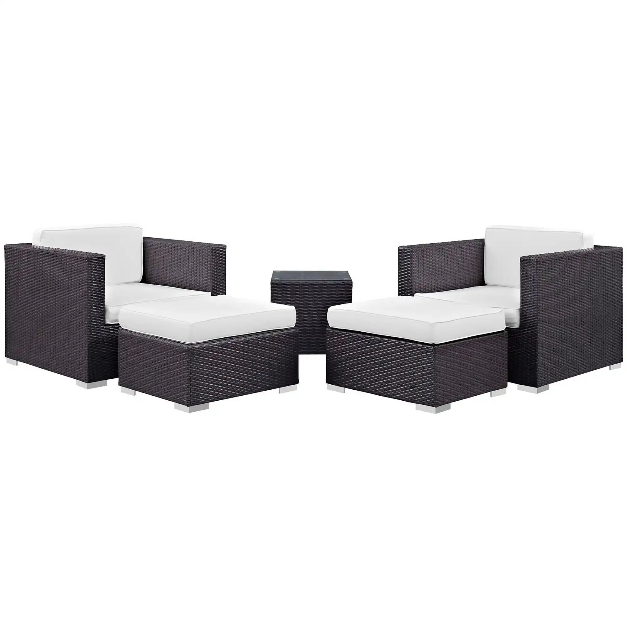 Convene 5 Piece Outdoor Patio Sectional Set by Modway - Best Buy Furniture