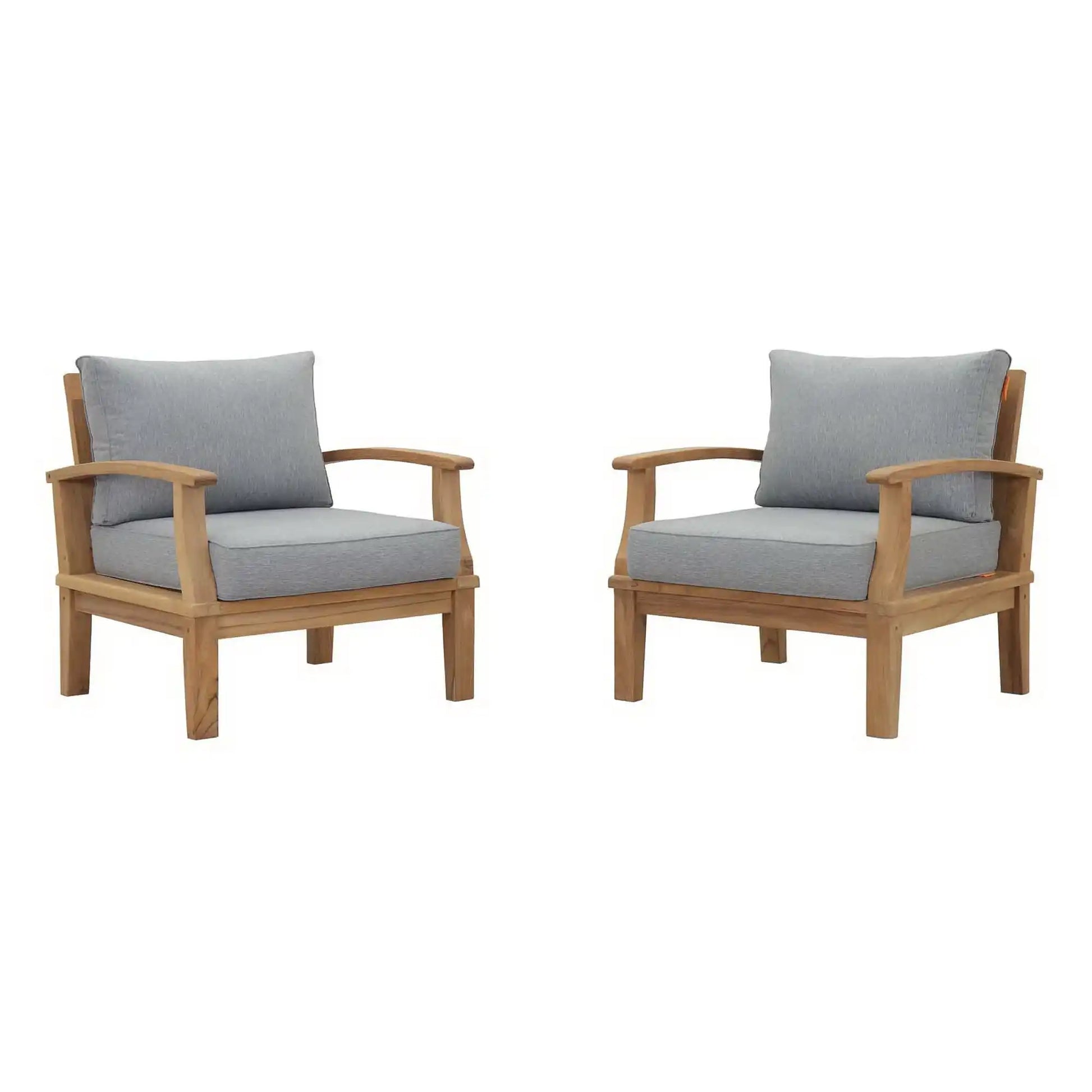 Marina 2 Piece Outdoor Patio Teak Set by Modway - Best Buy Furniture