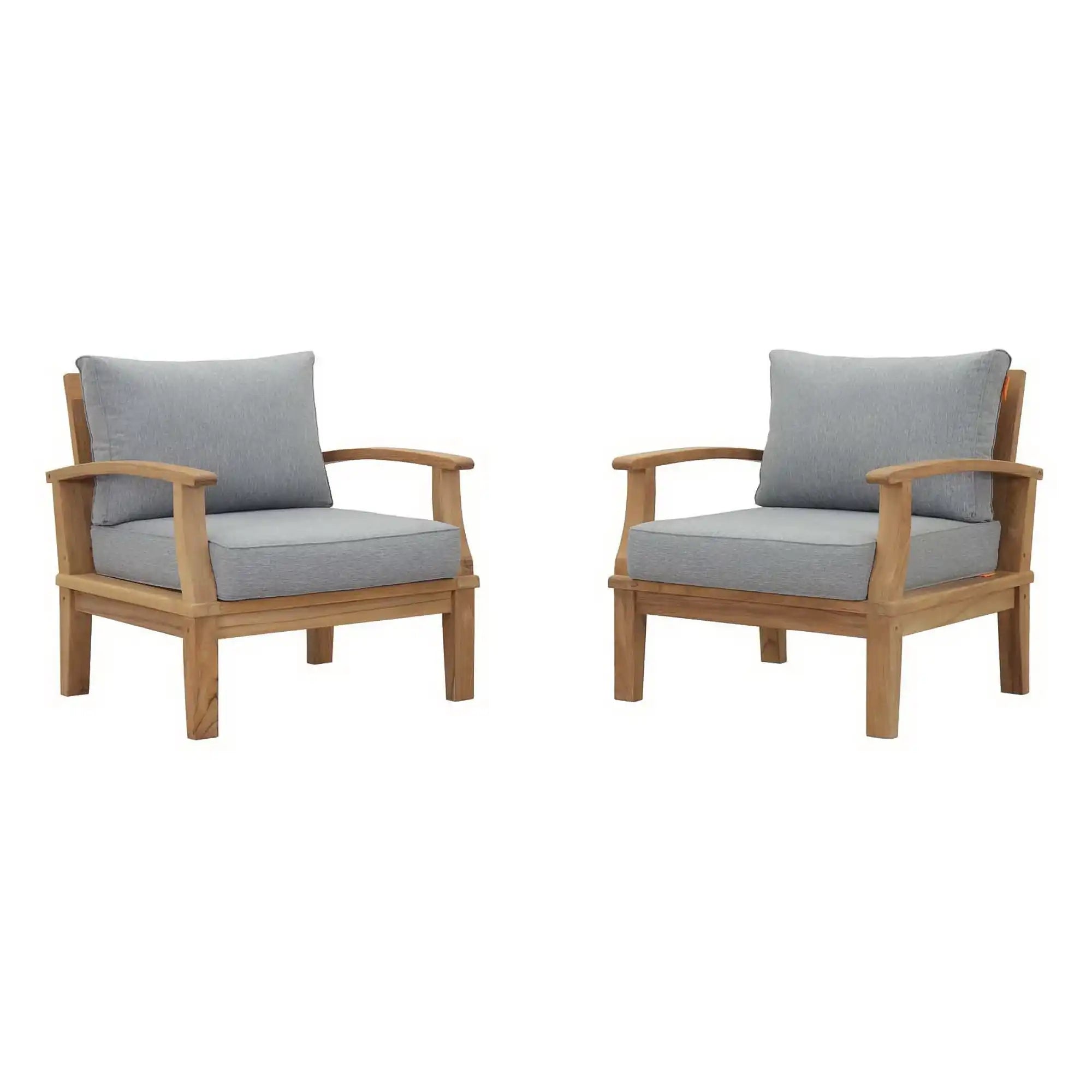 Marina 2 Piece Outdoor Patio Teak Set by Modway - Best Buy Furniture
