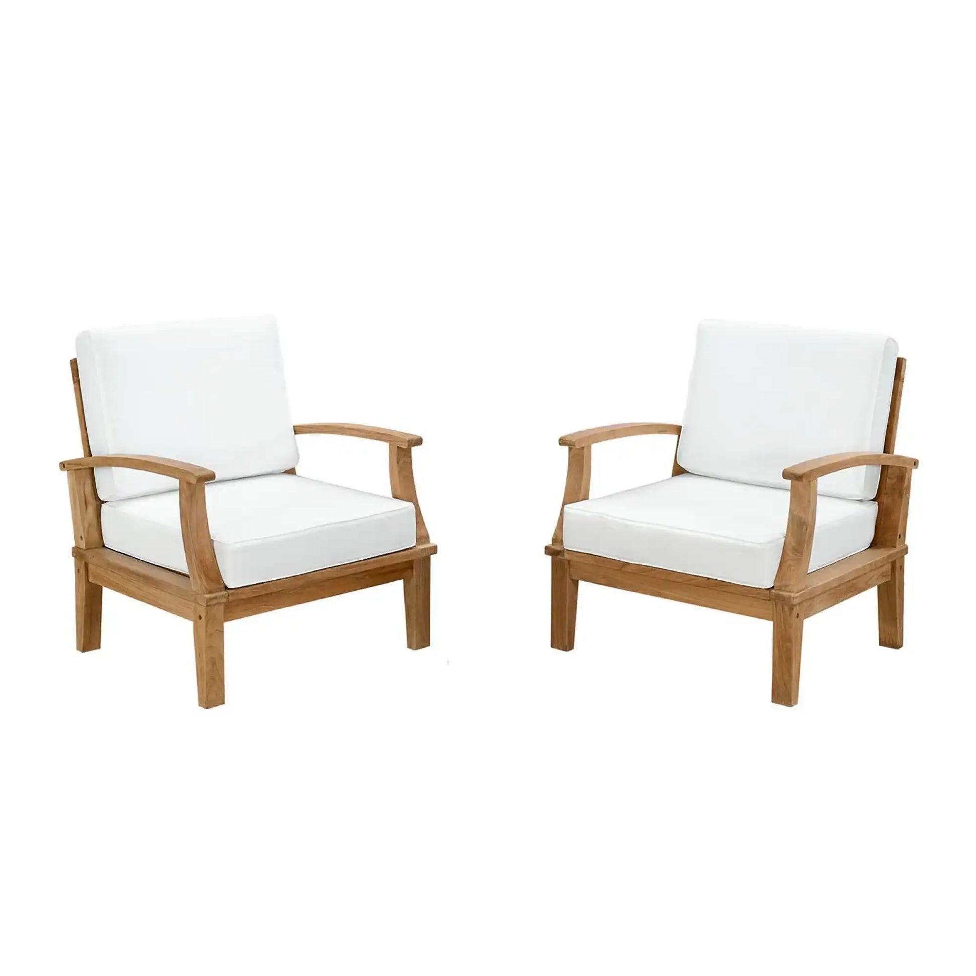 Marina 2 Piece Outdoor Patio Teak Set by Modway - Best Buy Furniture