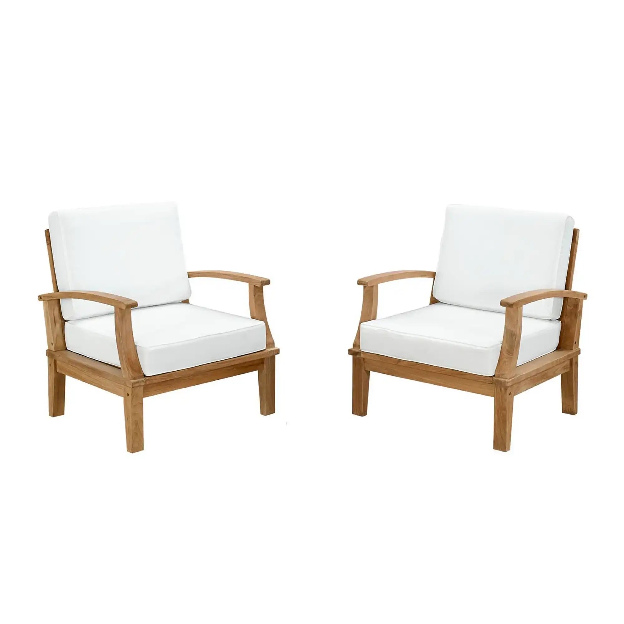 Marina 2 Piece Outdoor Patio Teak Set by Modway - Best Buy Furniture