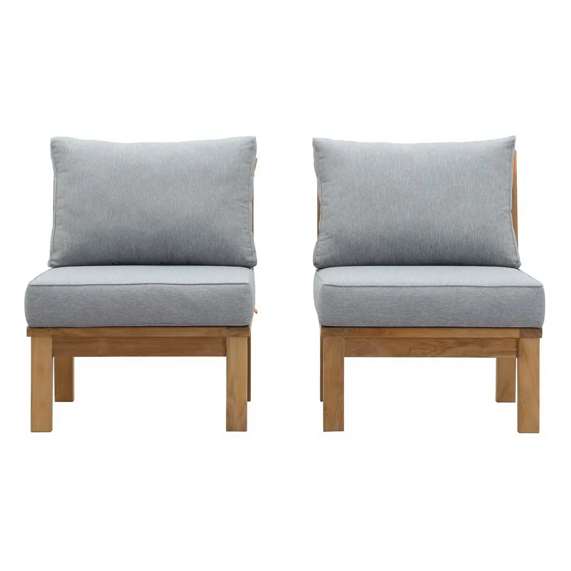 Marina 2 Piece Outdoor Patio Teak Set by Modway - Best Buy Furniture