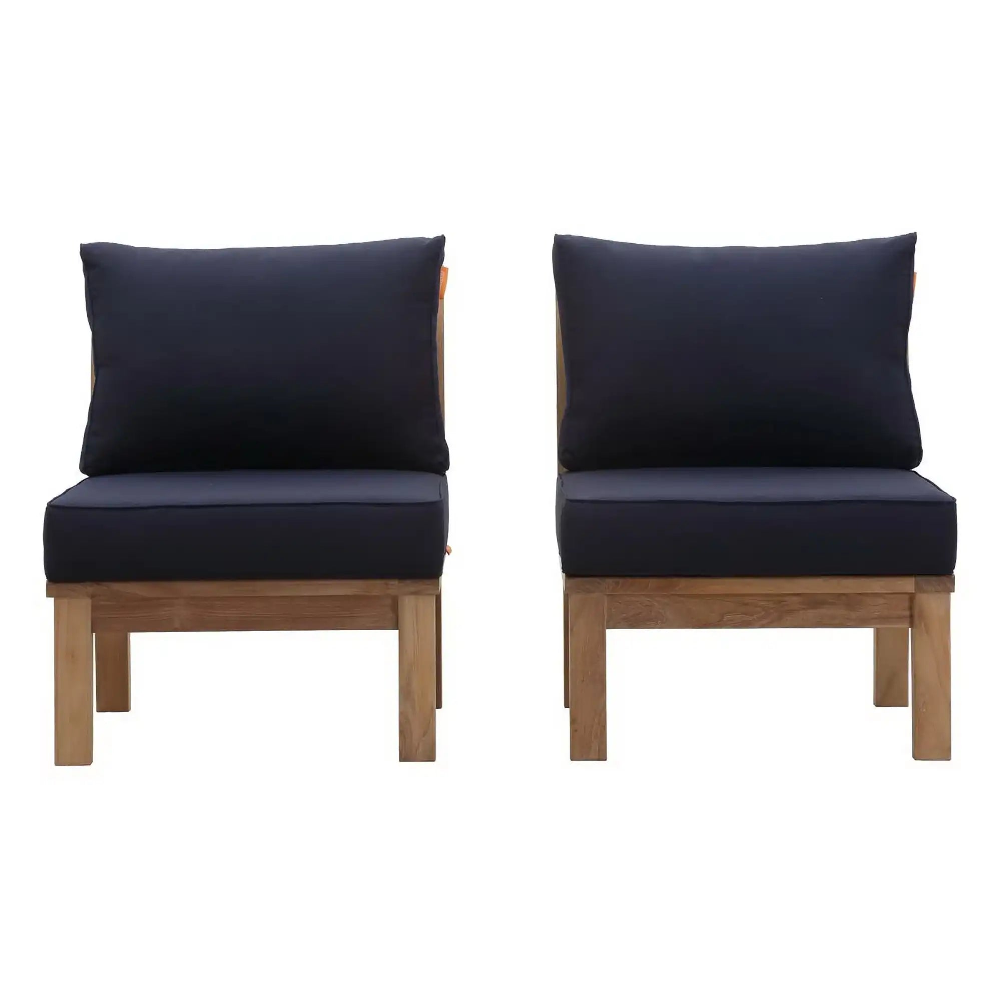Marina 2 Piece Outdoor Patio Teak Set by Modway - Best Buy Furniture