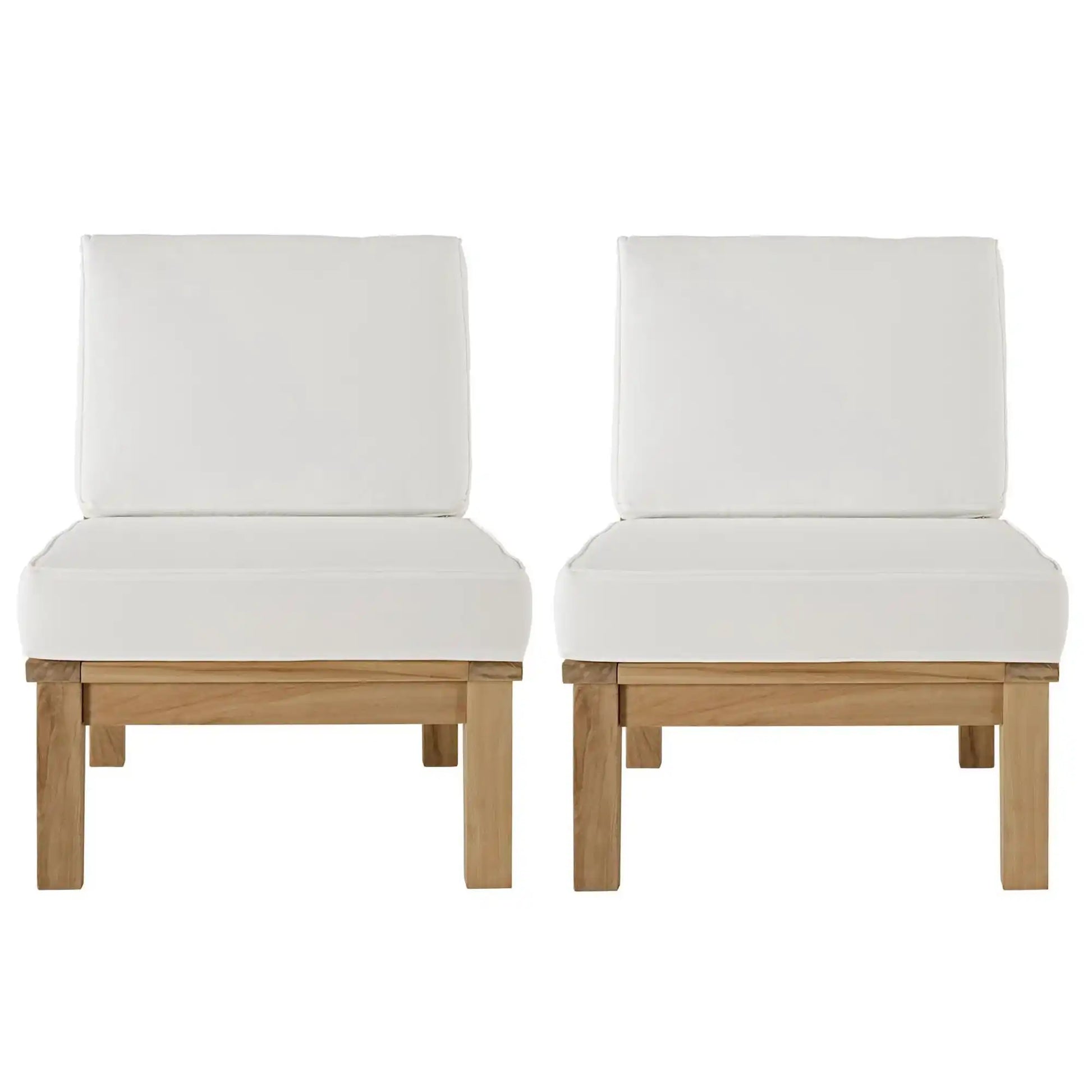 Marina 2 Piece Outdoor Patio Teak Set by Modway - Best Buy Furniture